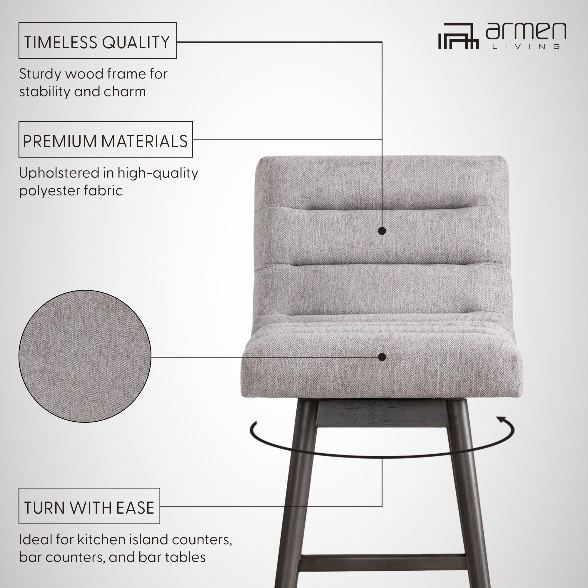 Elias - Swivel Barstool