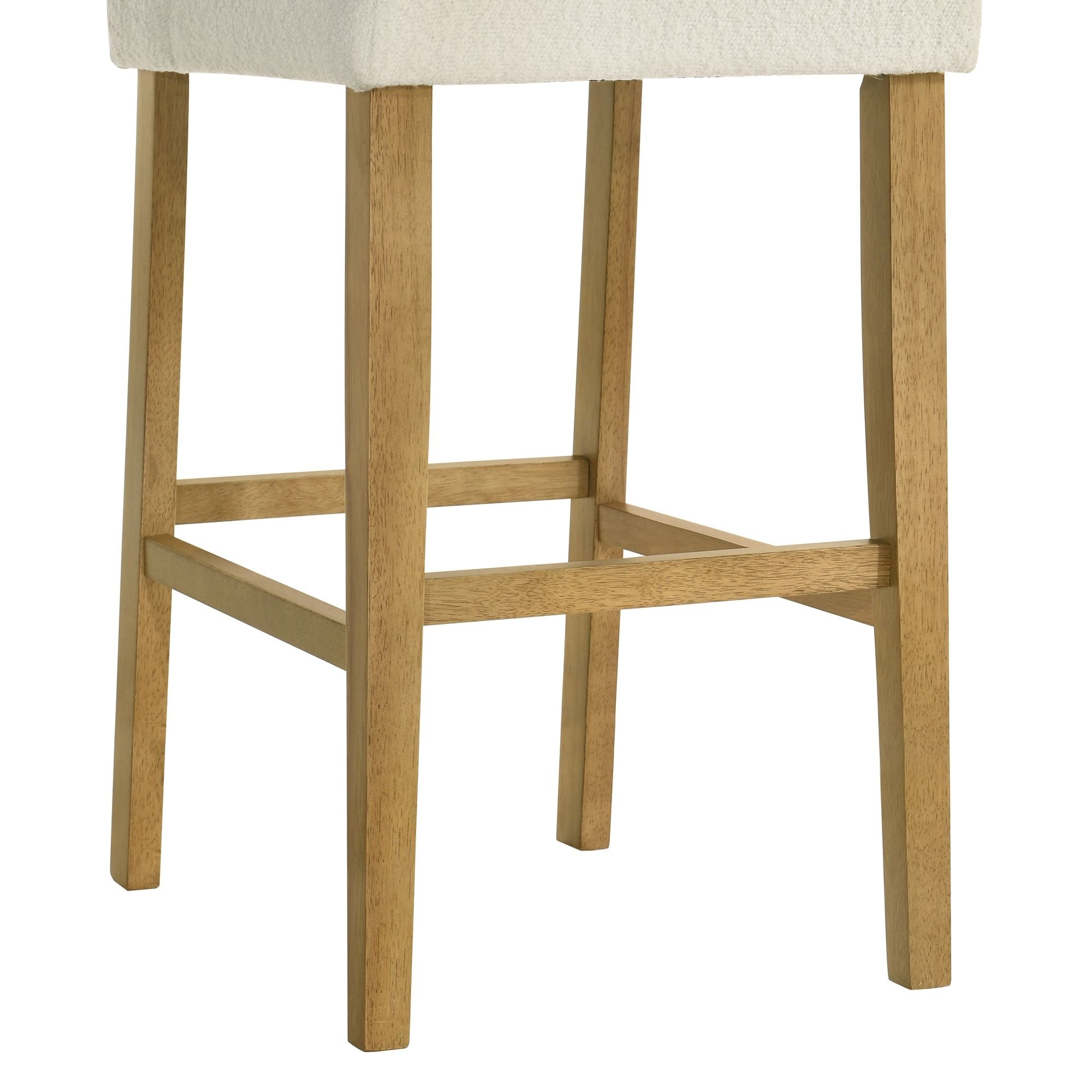Fauna - Modern Transitional Wood Bar Height Kitchen Bar Stool