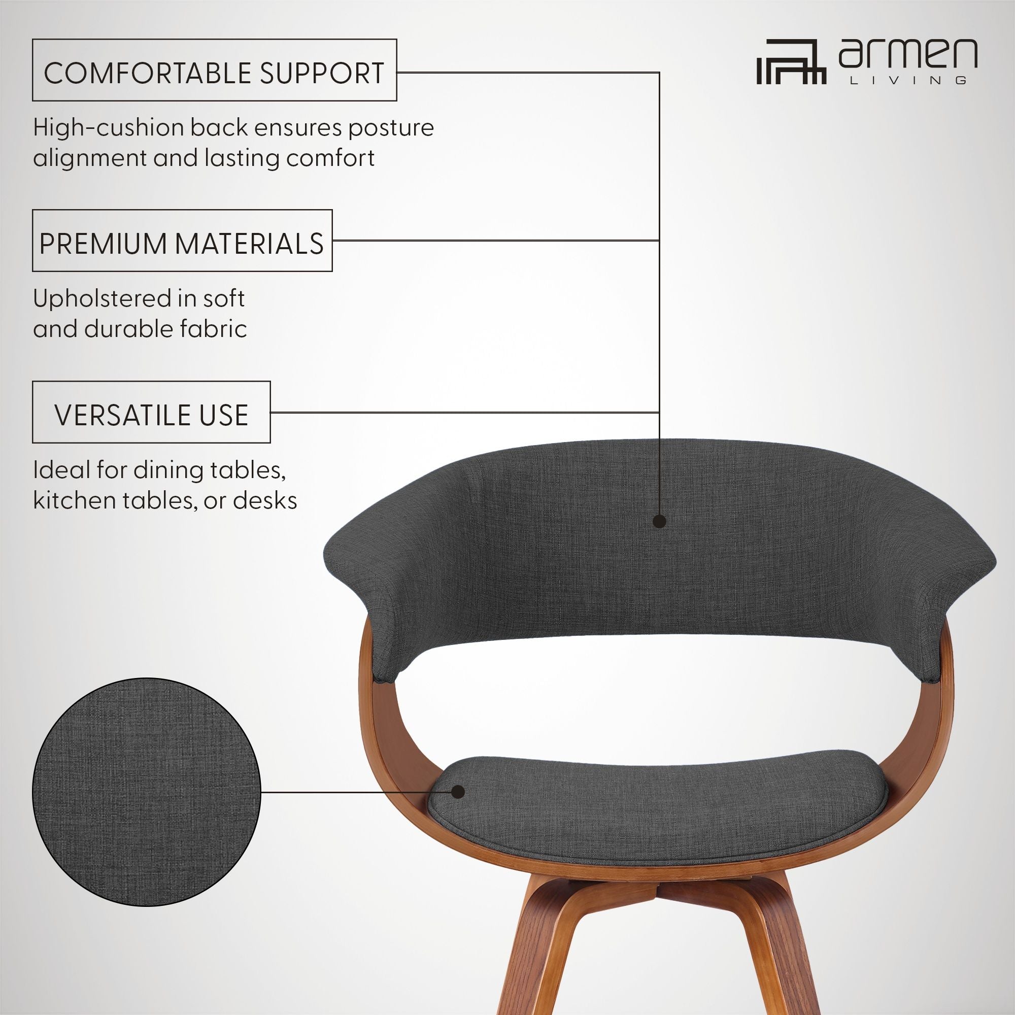 Summer - Modern Chair - Walnut Wood