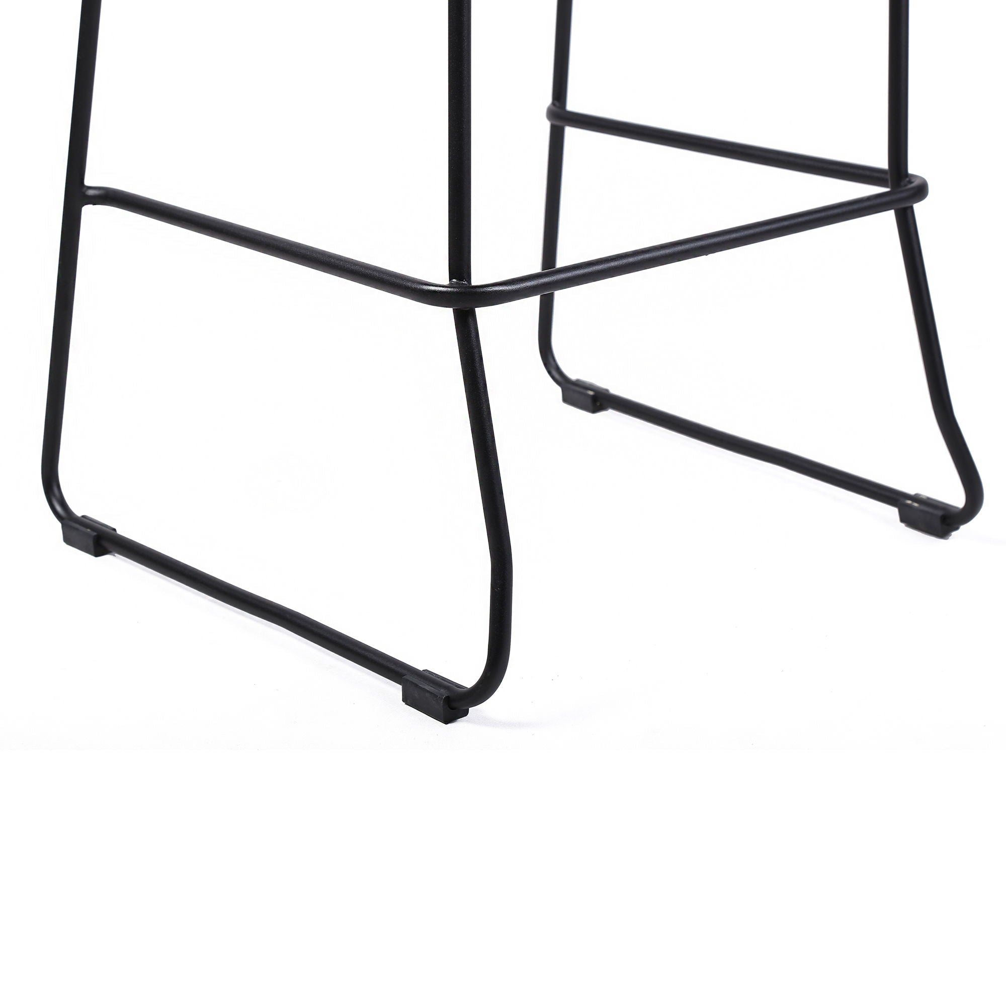 Shasta - 26" Outdoor Metal And Rope Stackable Barstool