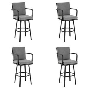 Arnauld - 30" Outdoor Patio Swivel Bar Stool Set