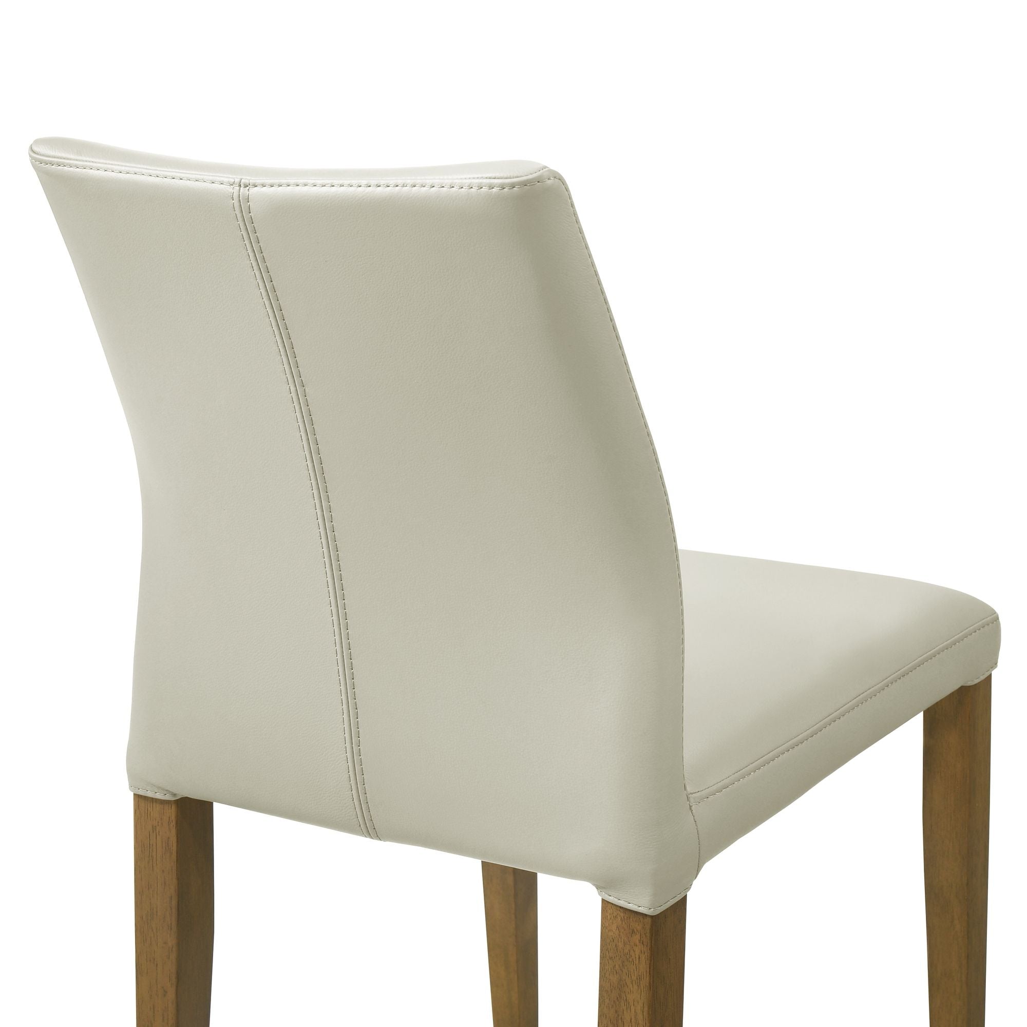 Elyza - Full Back Top Grain Leather Upholstered Wood Dining Chairs (Set of 2)