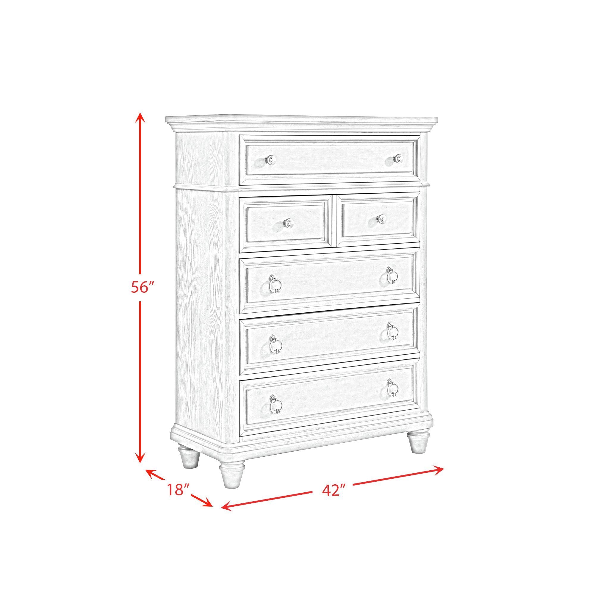 Whit-Ash - Panel Bedroom Set