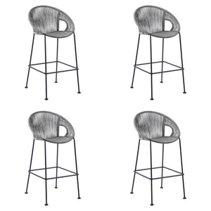 Acapulco - 30" Indoor Outdoor Steel Bar Stool With Rope Set of 2