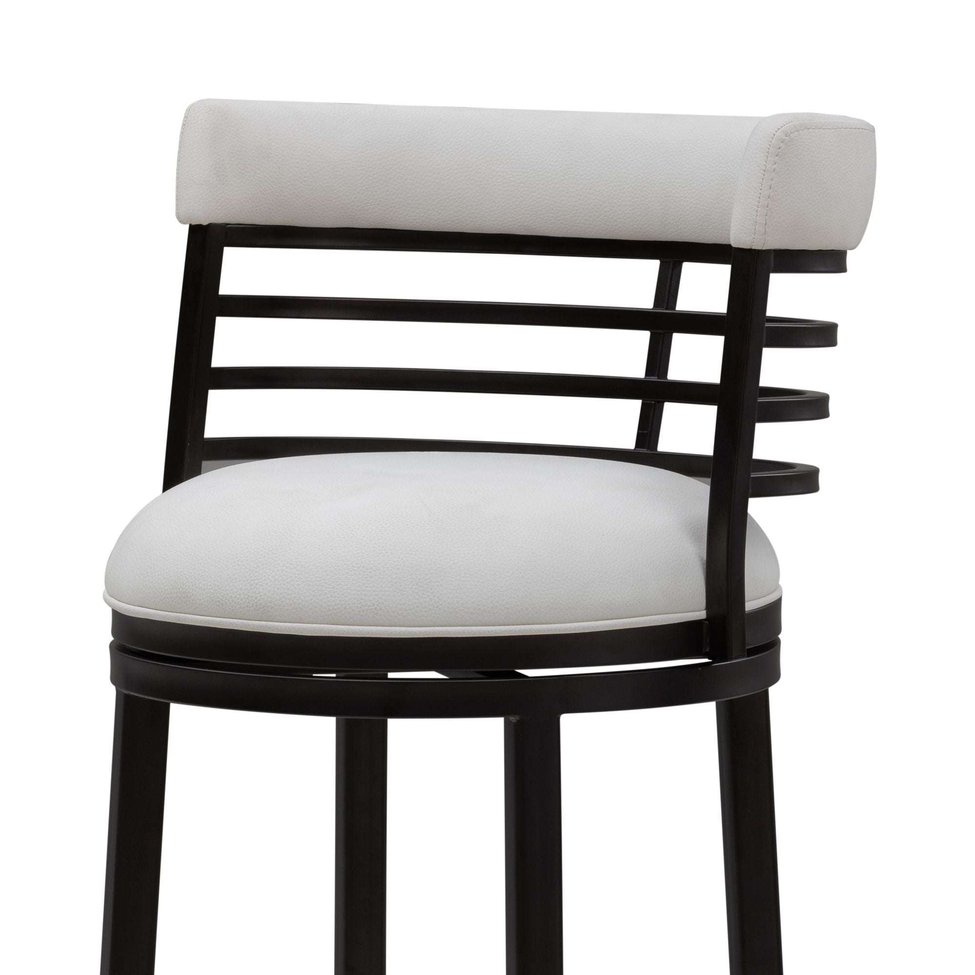 Telia - Upholstered Swivel Bar Height Barstool
