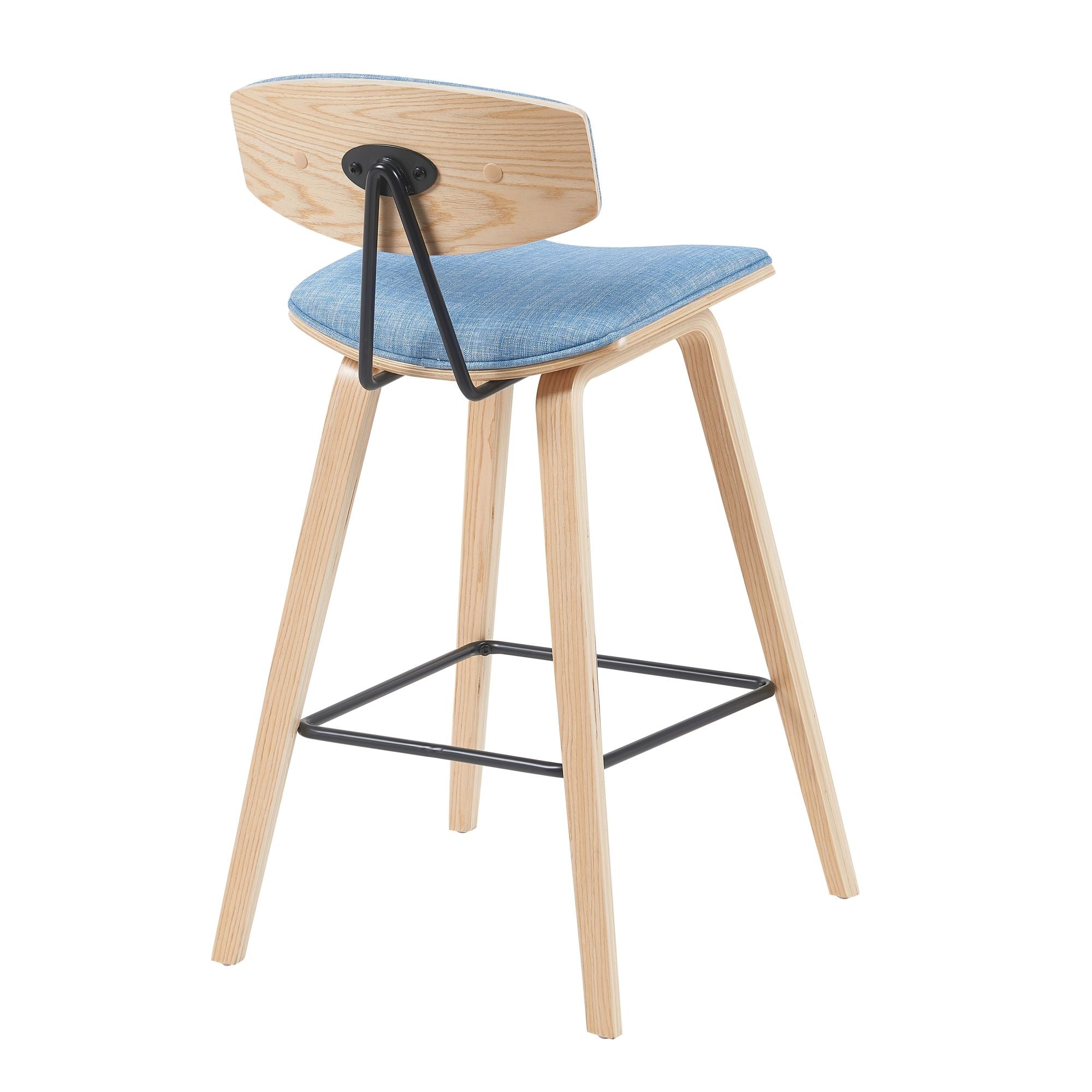 Fox - Swivel Counter Height Stool - Light Brown
