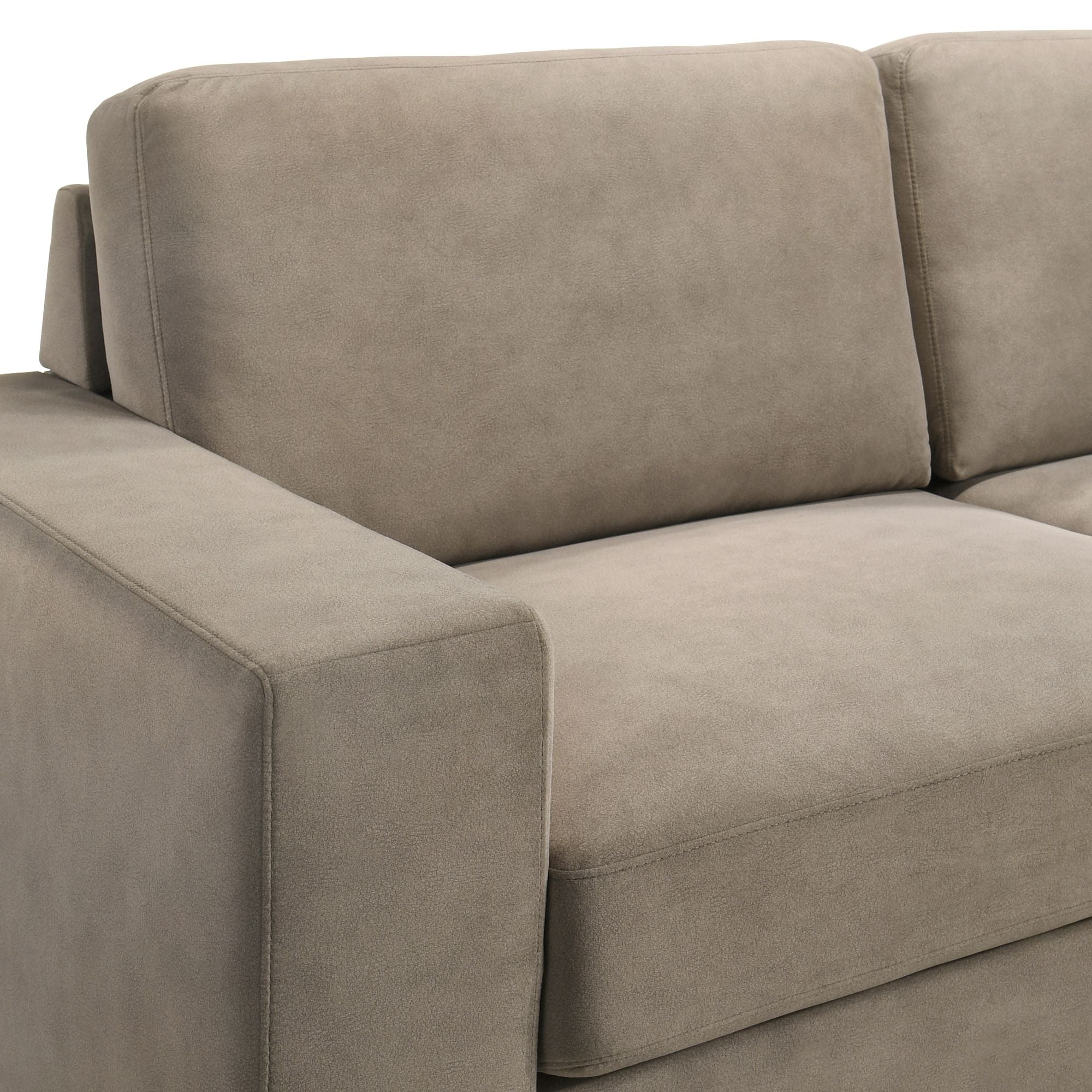 Yvonne - Fabric Sofa With Track Arms