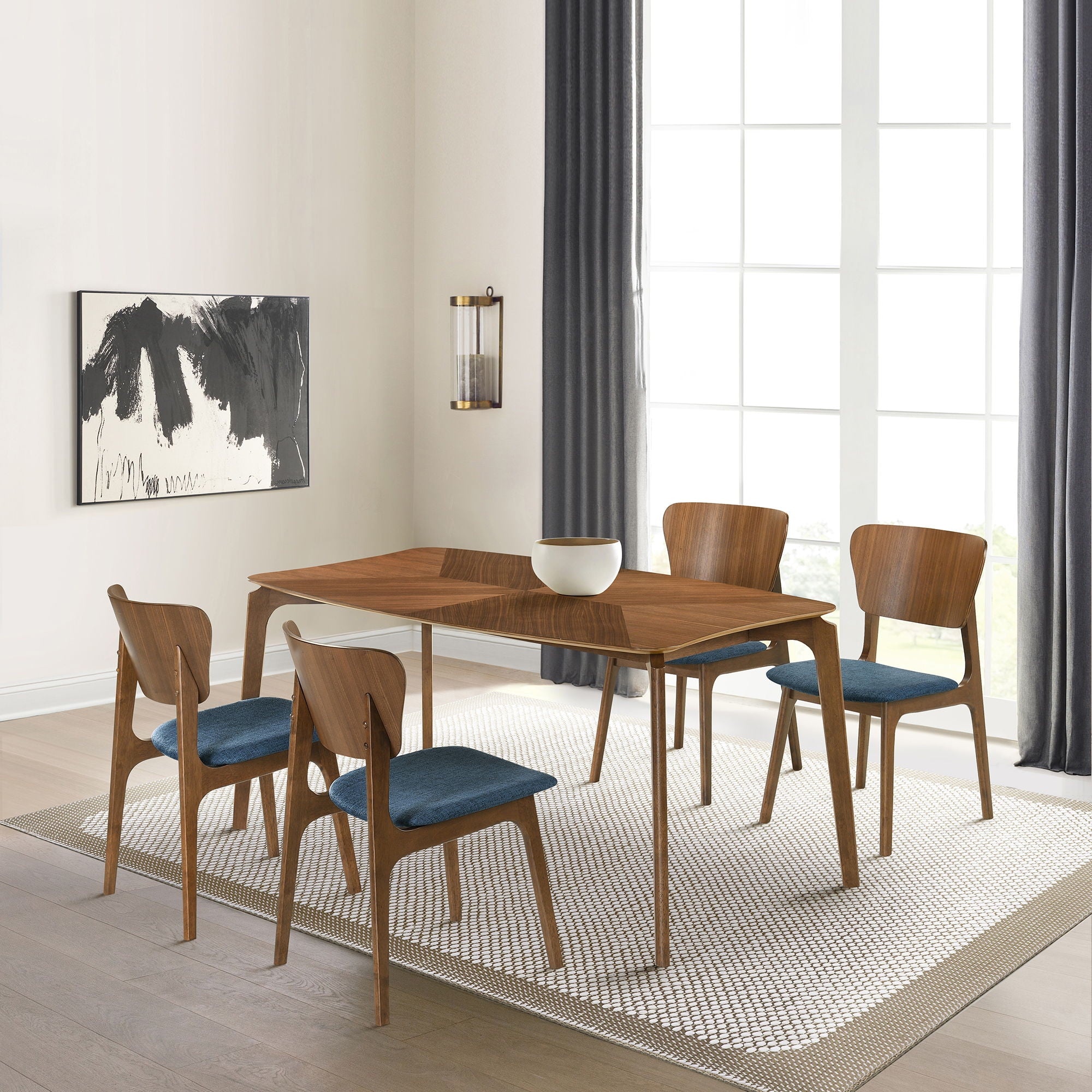 Kalia - Dining Chair With Walnut Frame