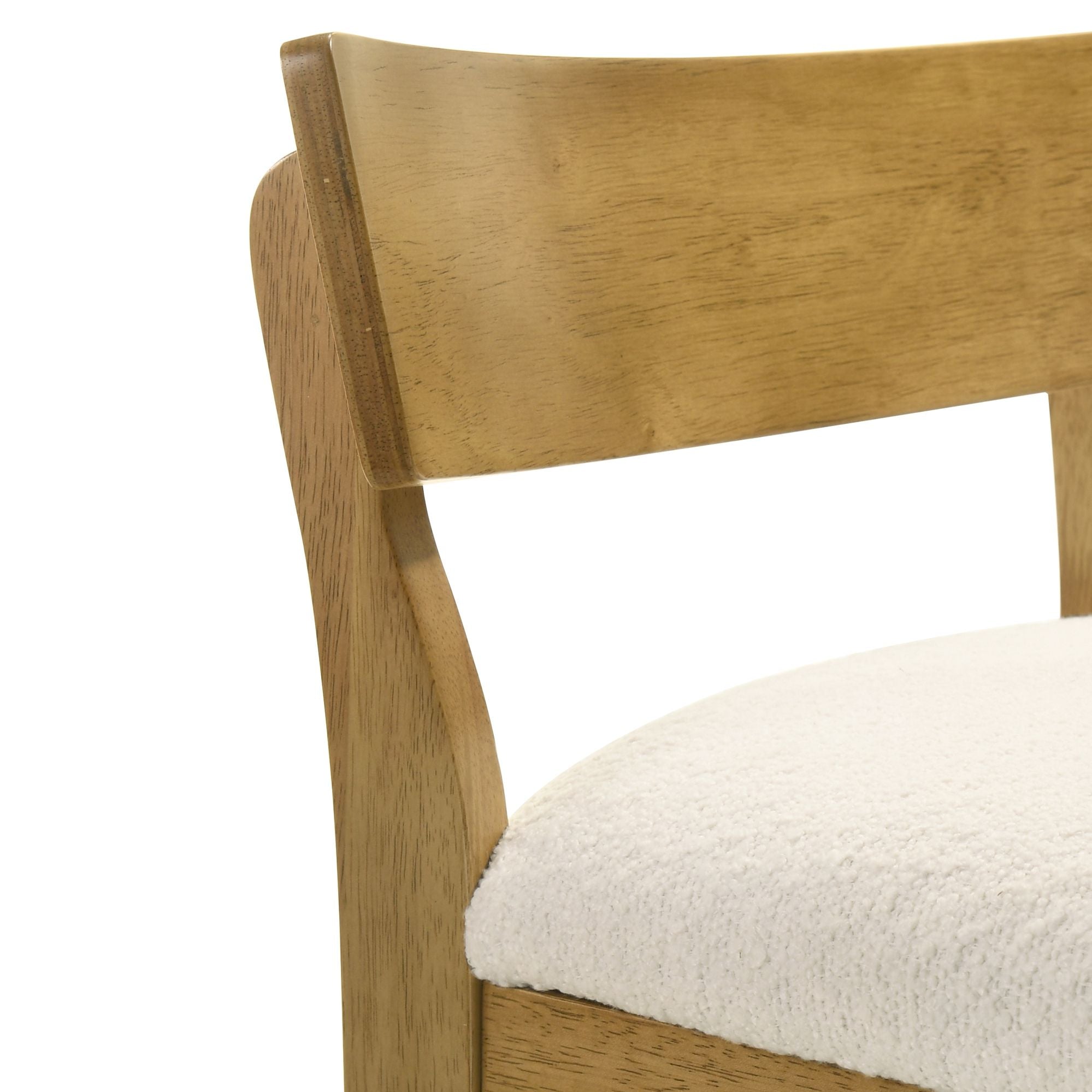 Merie - Modern Transitional Wood Bar Height Kitchen Bar Stool
