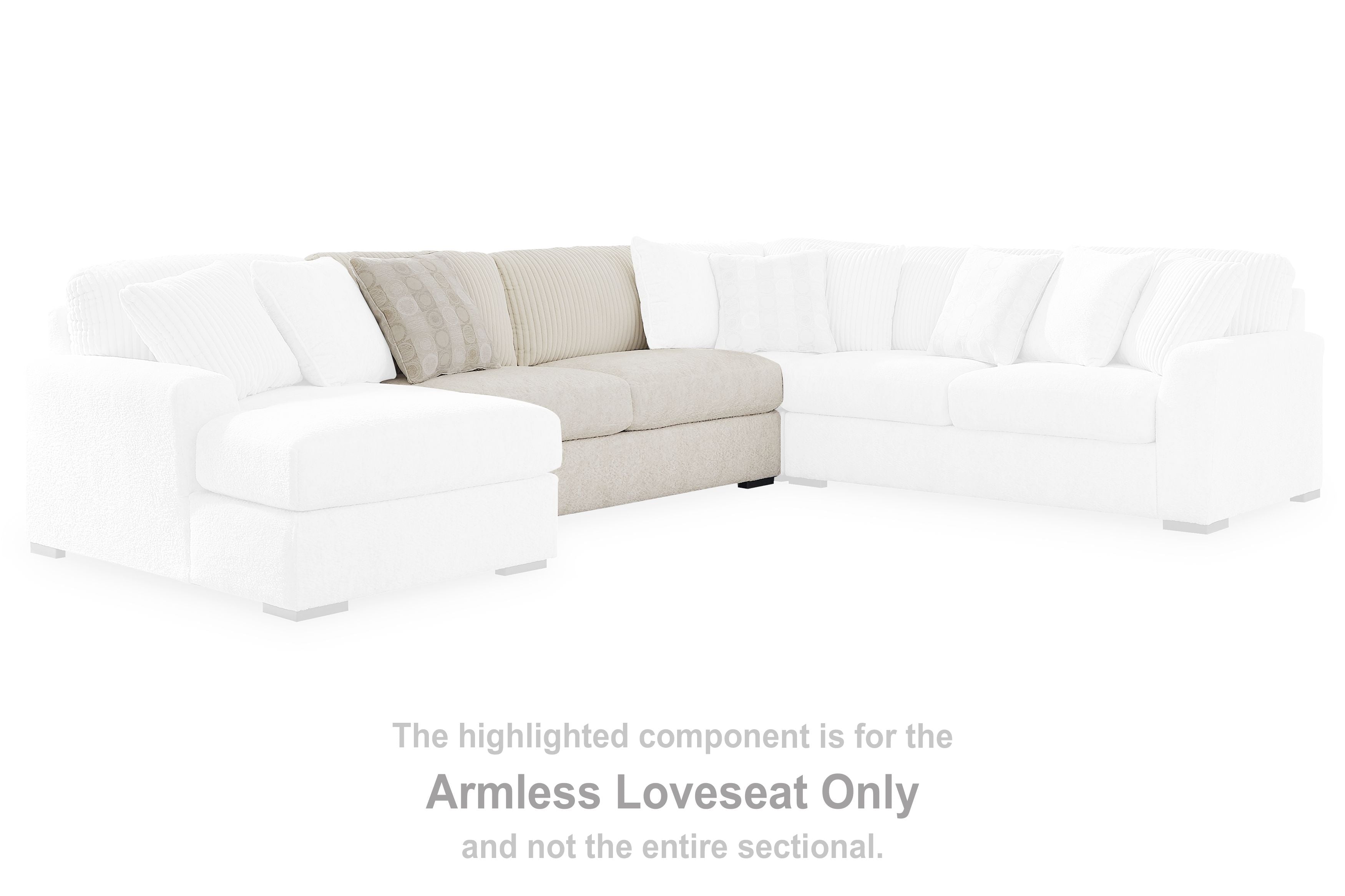 Chessington - Armless Loveseat - Ivory