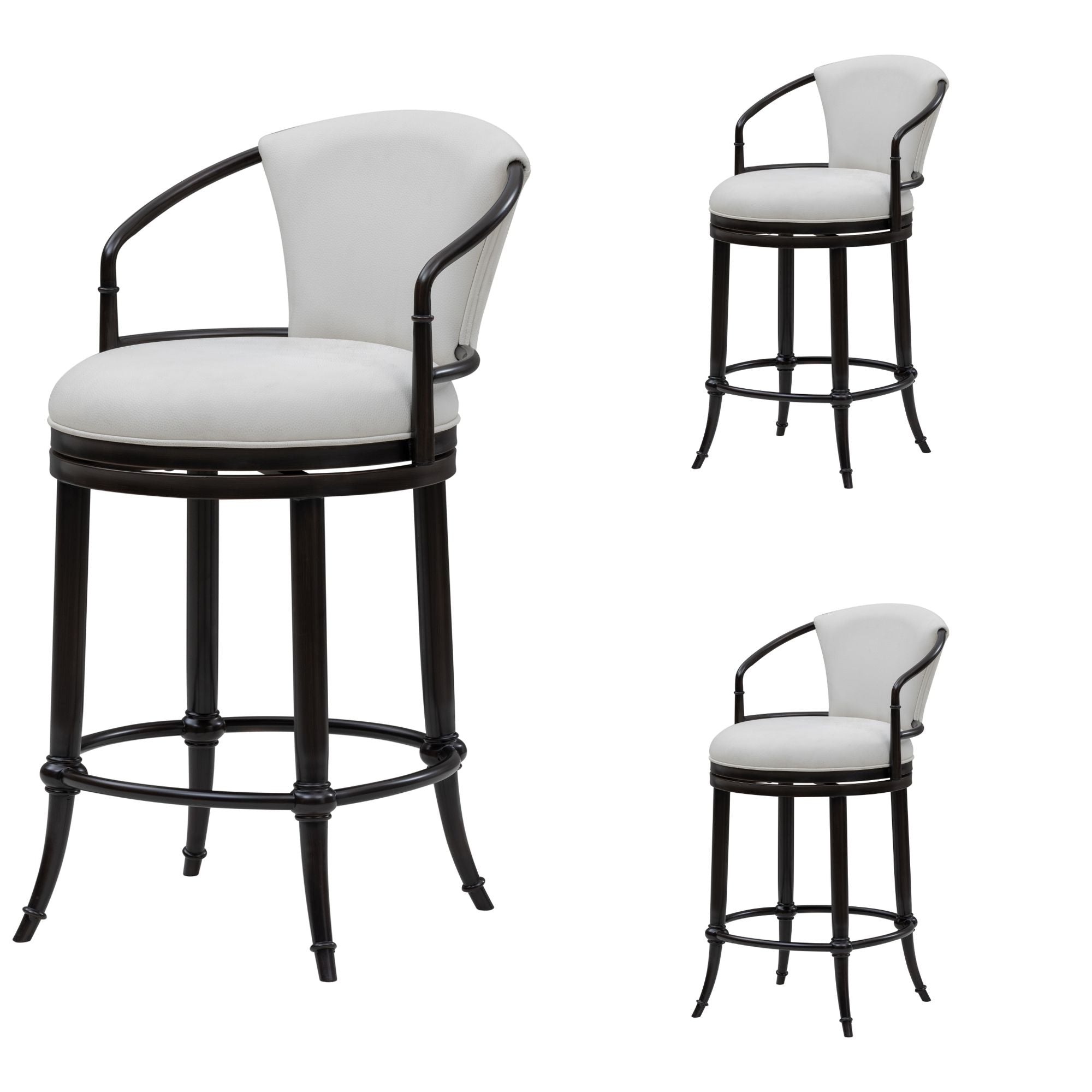 Otis - Upholstered Swivel Counter Height Barstool