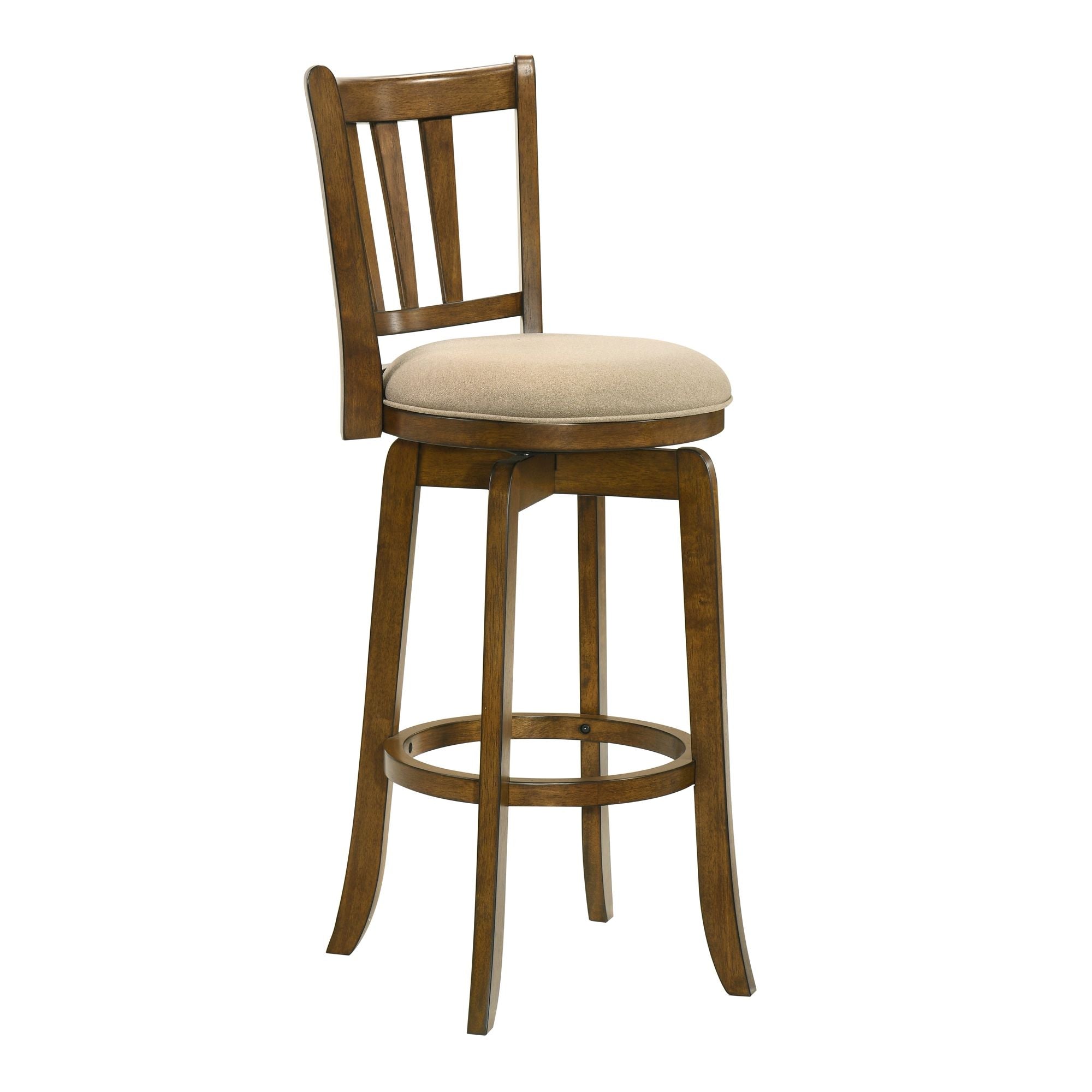 Wren - Modern Farmhouse Swivel Wood Bar Height Kitchen Bar Stool