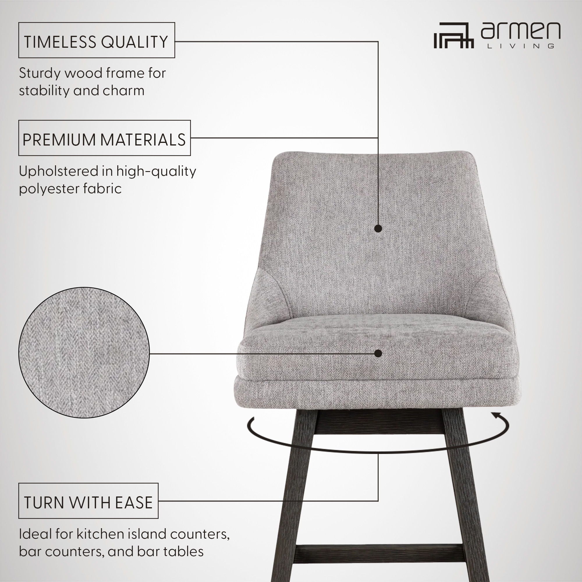 Branson - Swivel Counter Stool