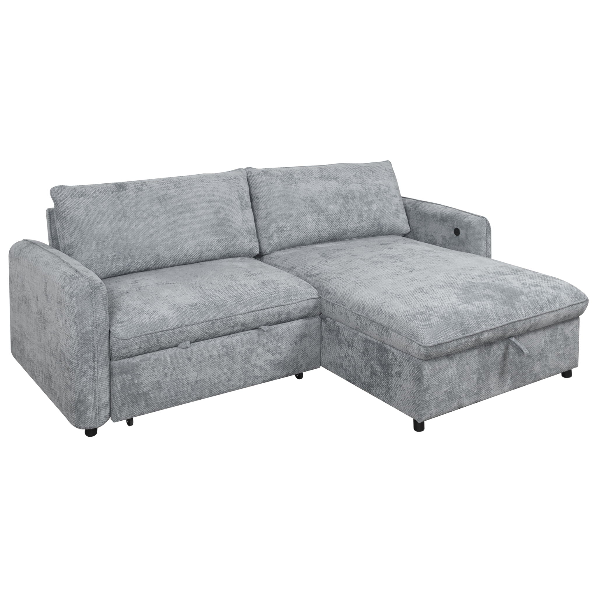 Finn - 2 Piece Sectional (LAF Sofa/Chaise) - Gray