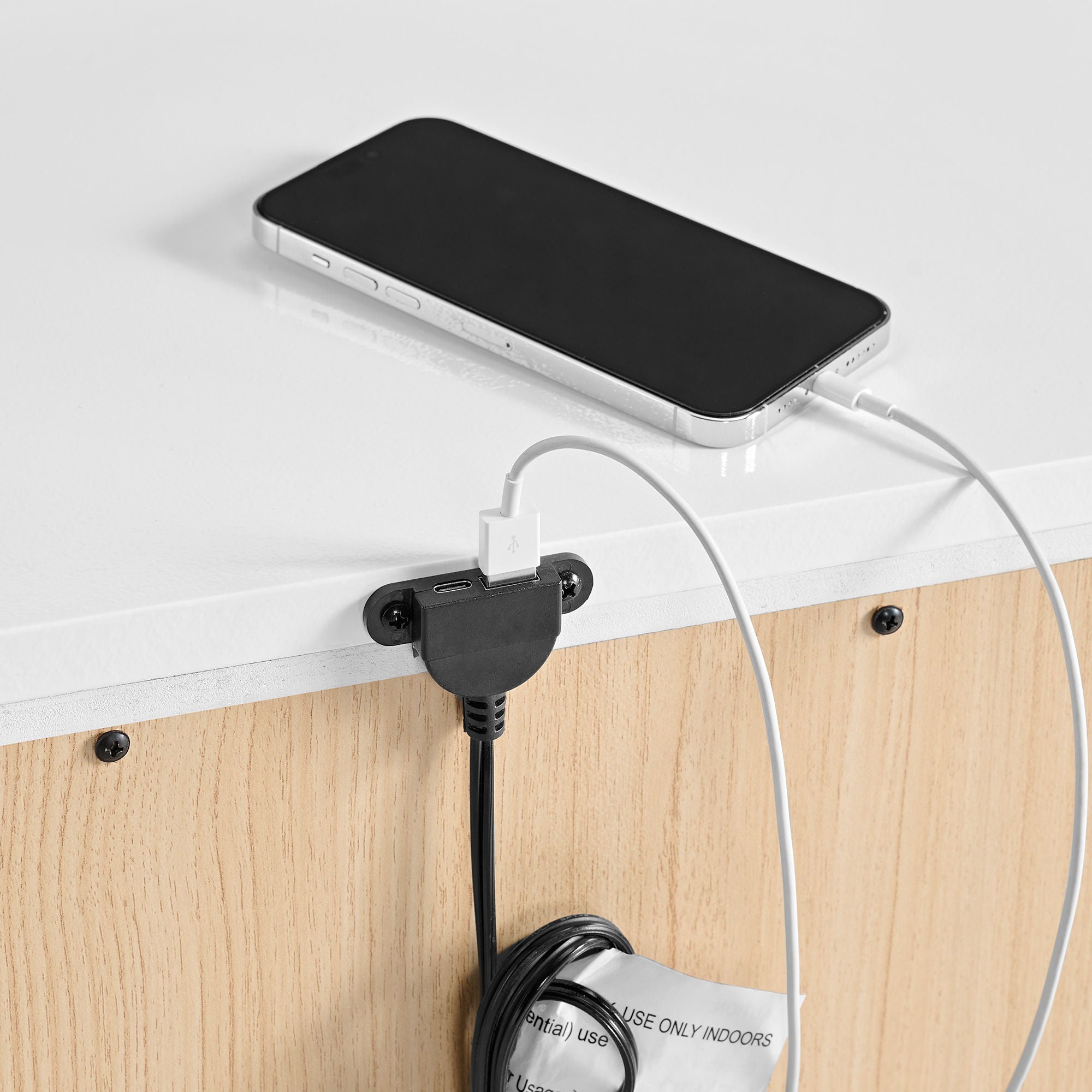 Denmark - 1-Drawer Nightstand With Speaker And USB - White