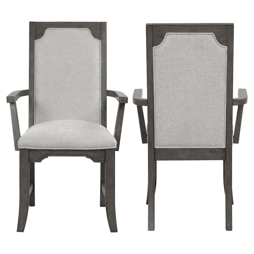 Lisbon - Dining Arm Chair (Set of 2) - Gray
