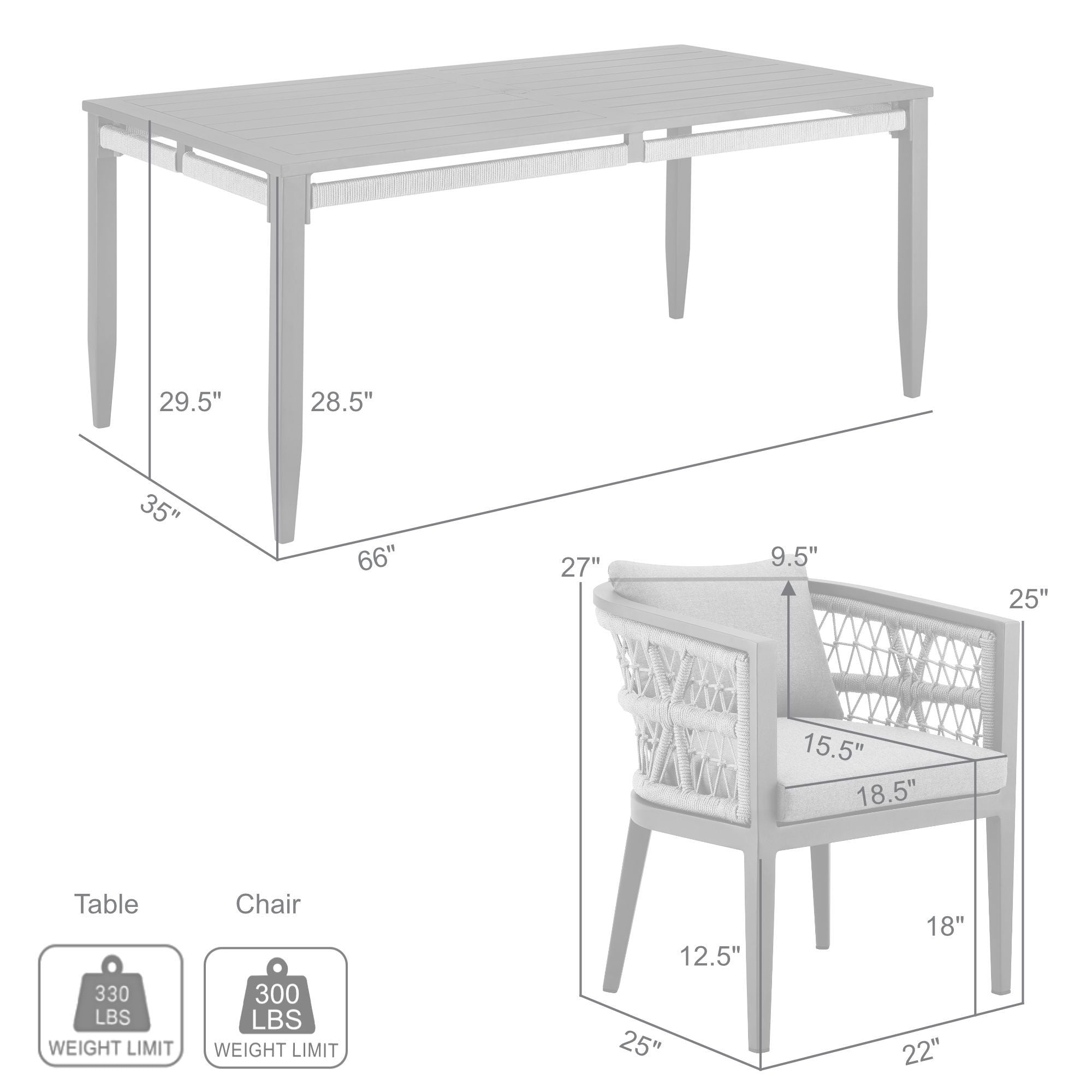 Zella - Outdoor Patio Dining Set