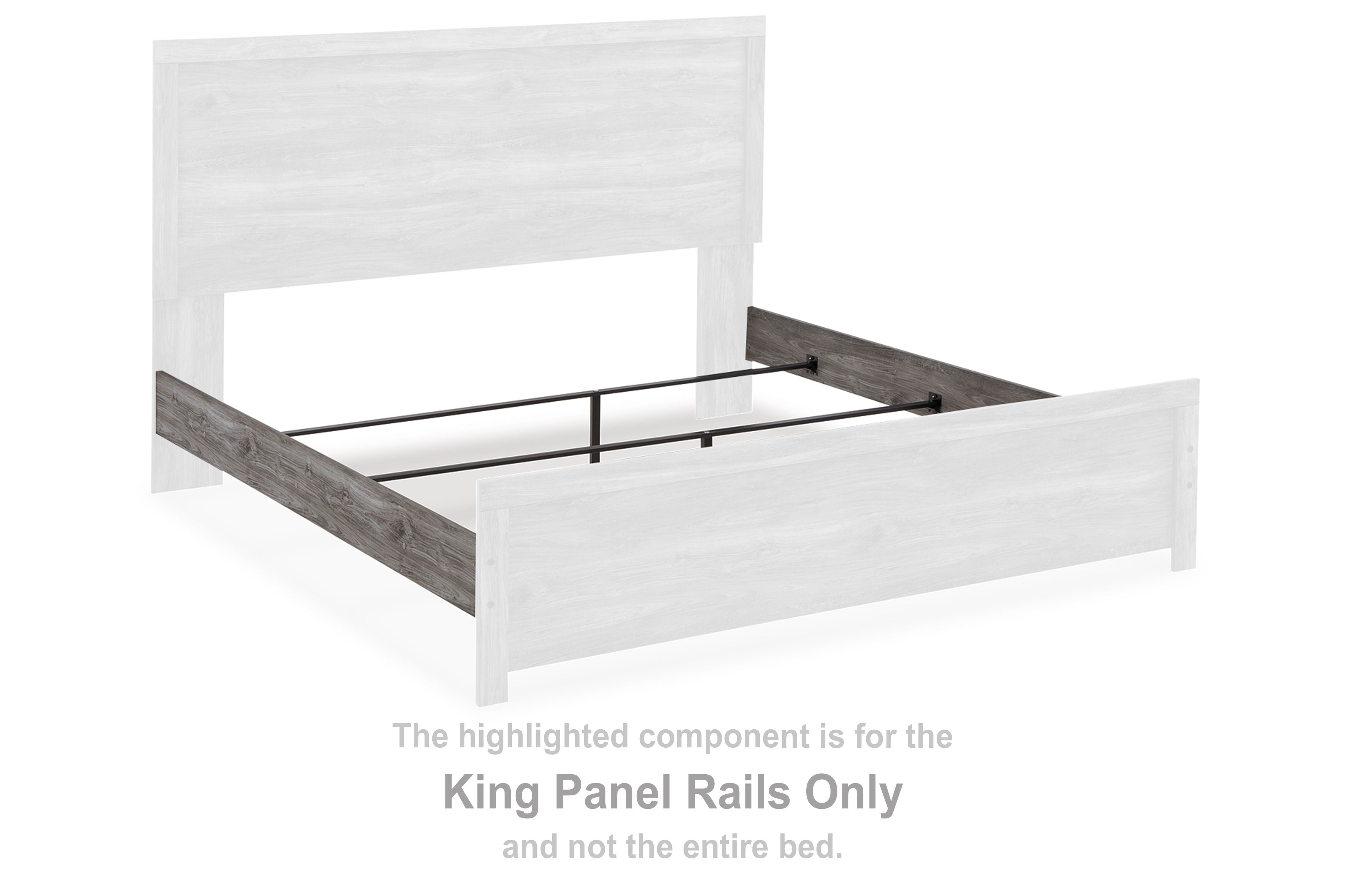 Bronyan - King Panel Rails - Dark Gray