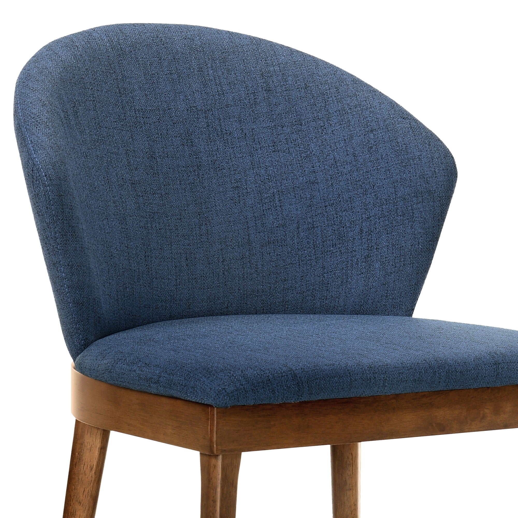 Juno - Dining Side Chairs (Set of 2) - Blue / Walnut