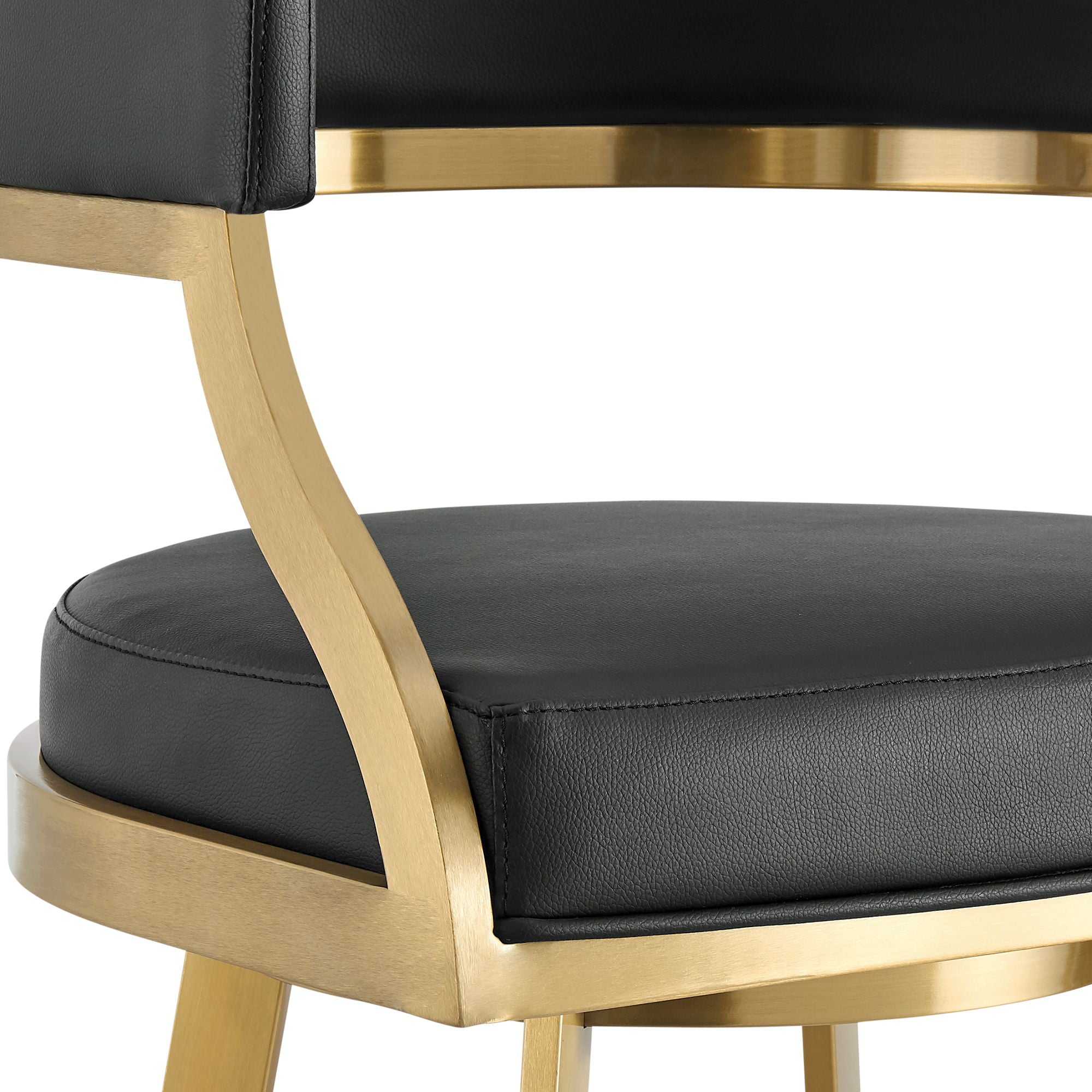 Saturn - Swivel Stool - Gold Legs