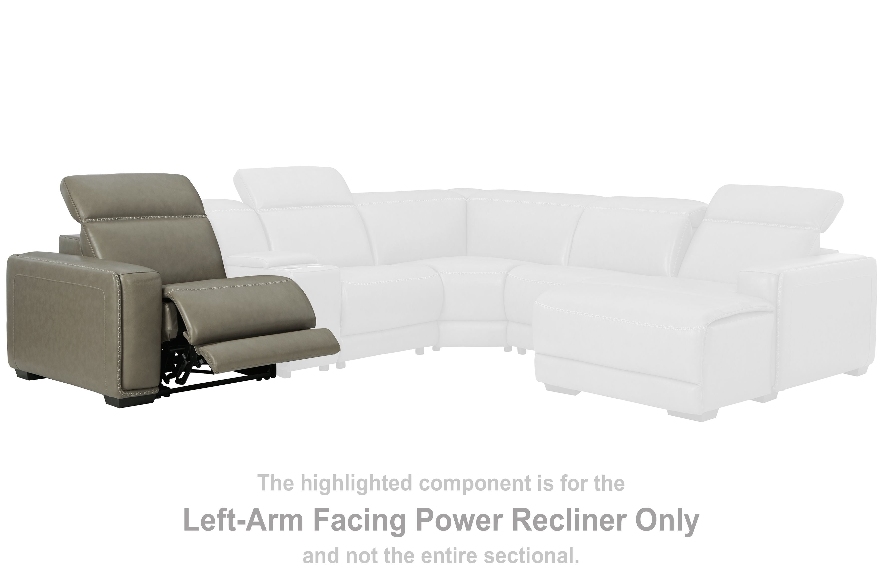 Correze - LAF Zero Wall Power Recliner - Gray
