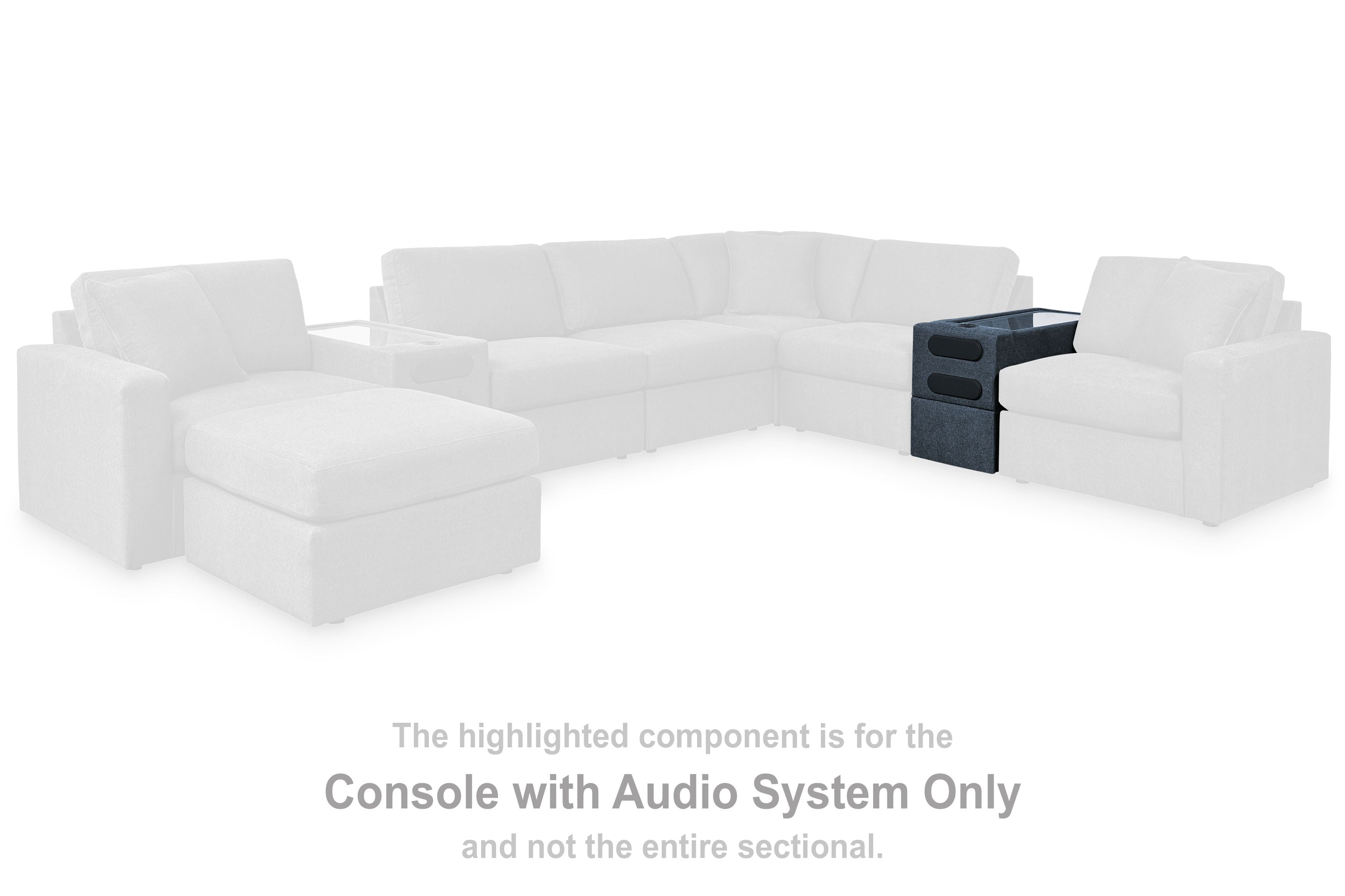 Modmax - Console With Audio System - Ink