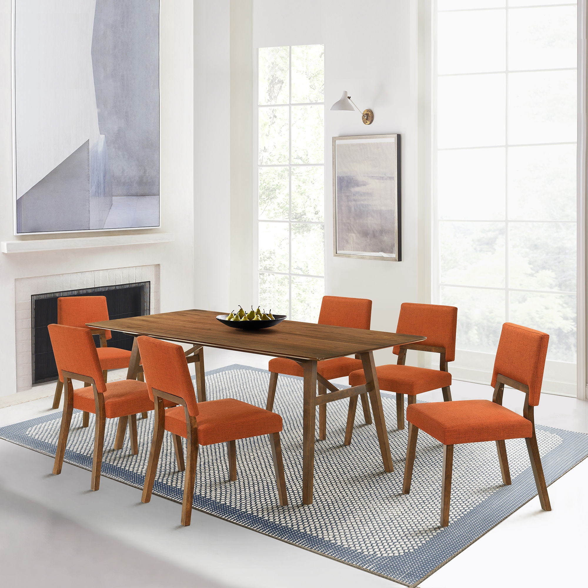 Channell - Dining Chair With Walnut Frame