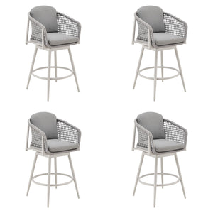 Rhodes - Outdoor Patio Swivel Counter Stool Set