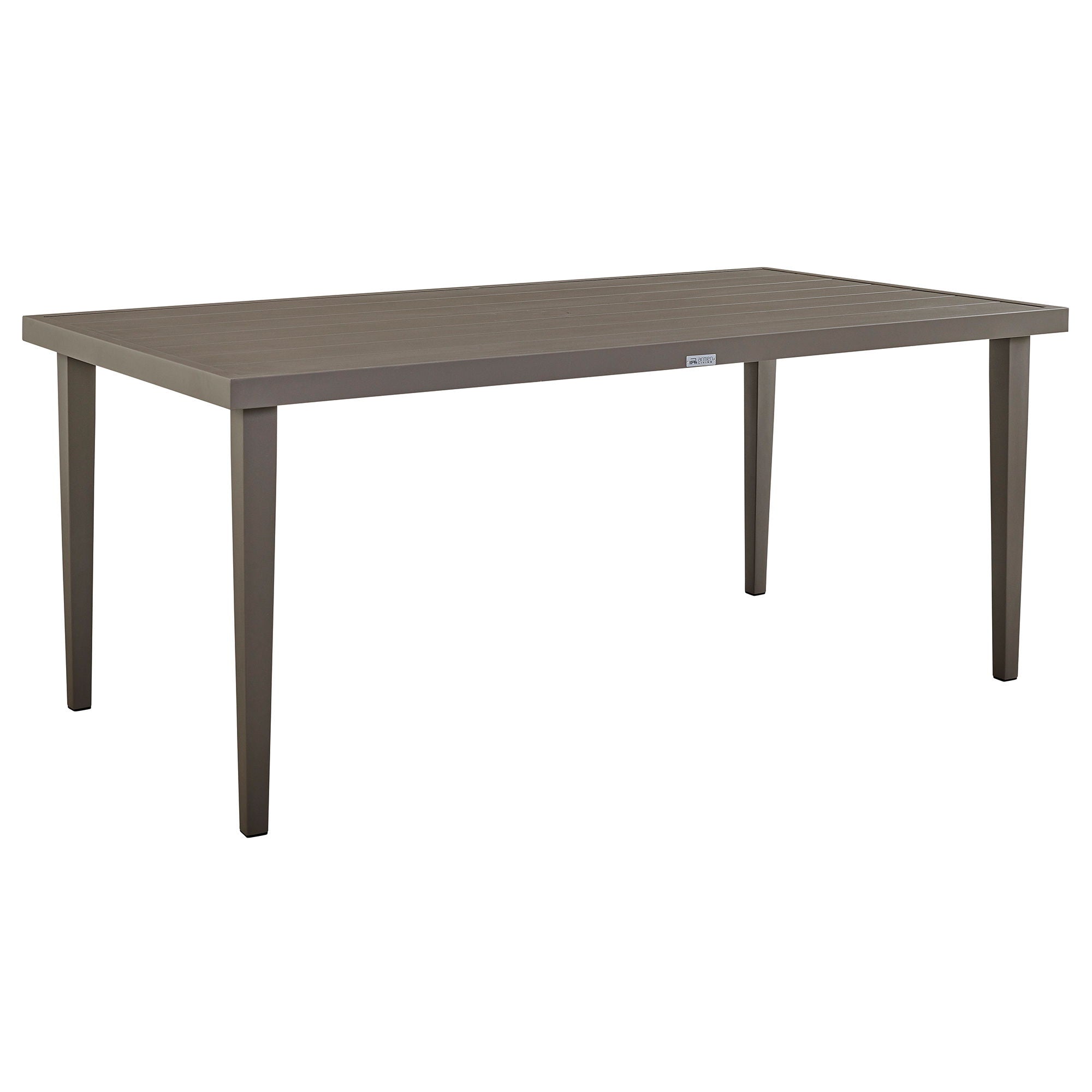 Grenada - Outdoor Aluminum Gray Rectangle Dining Table