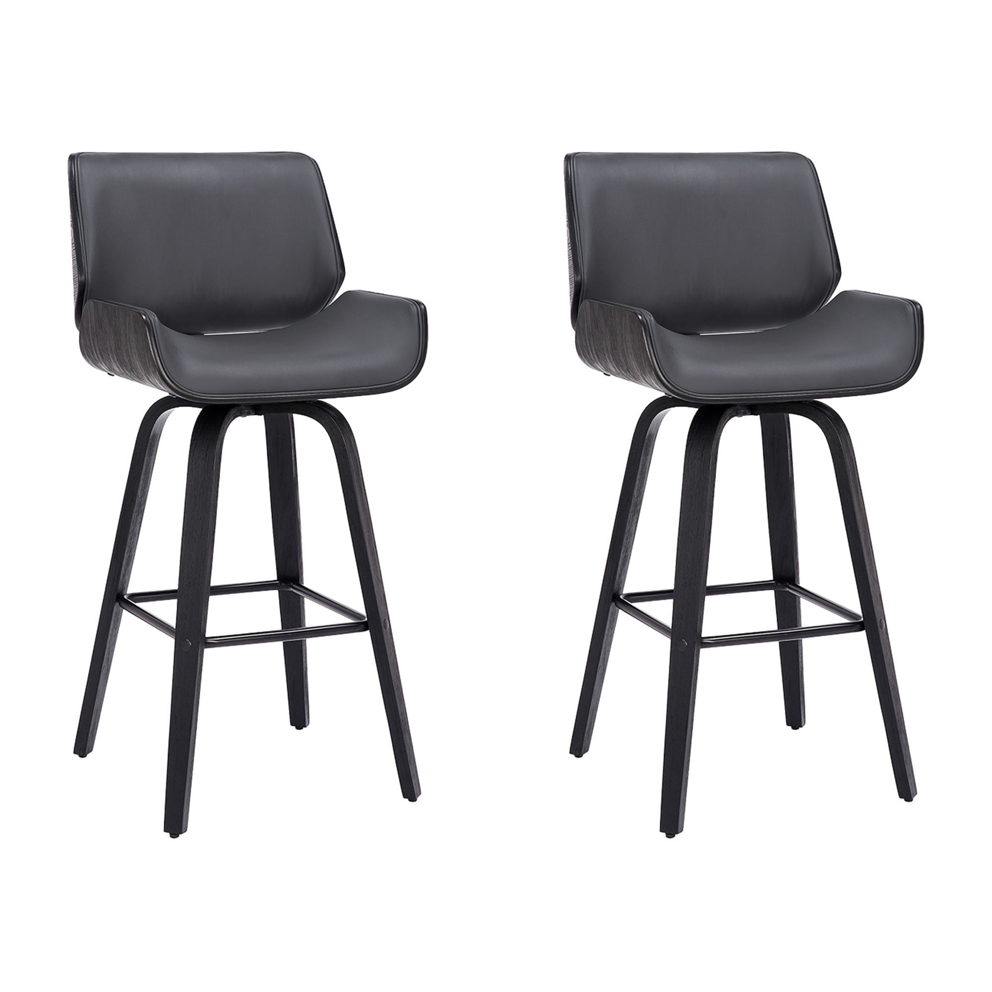Tyler - 26" Counter Height Swivel Bar Stool With Black Frame