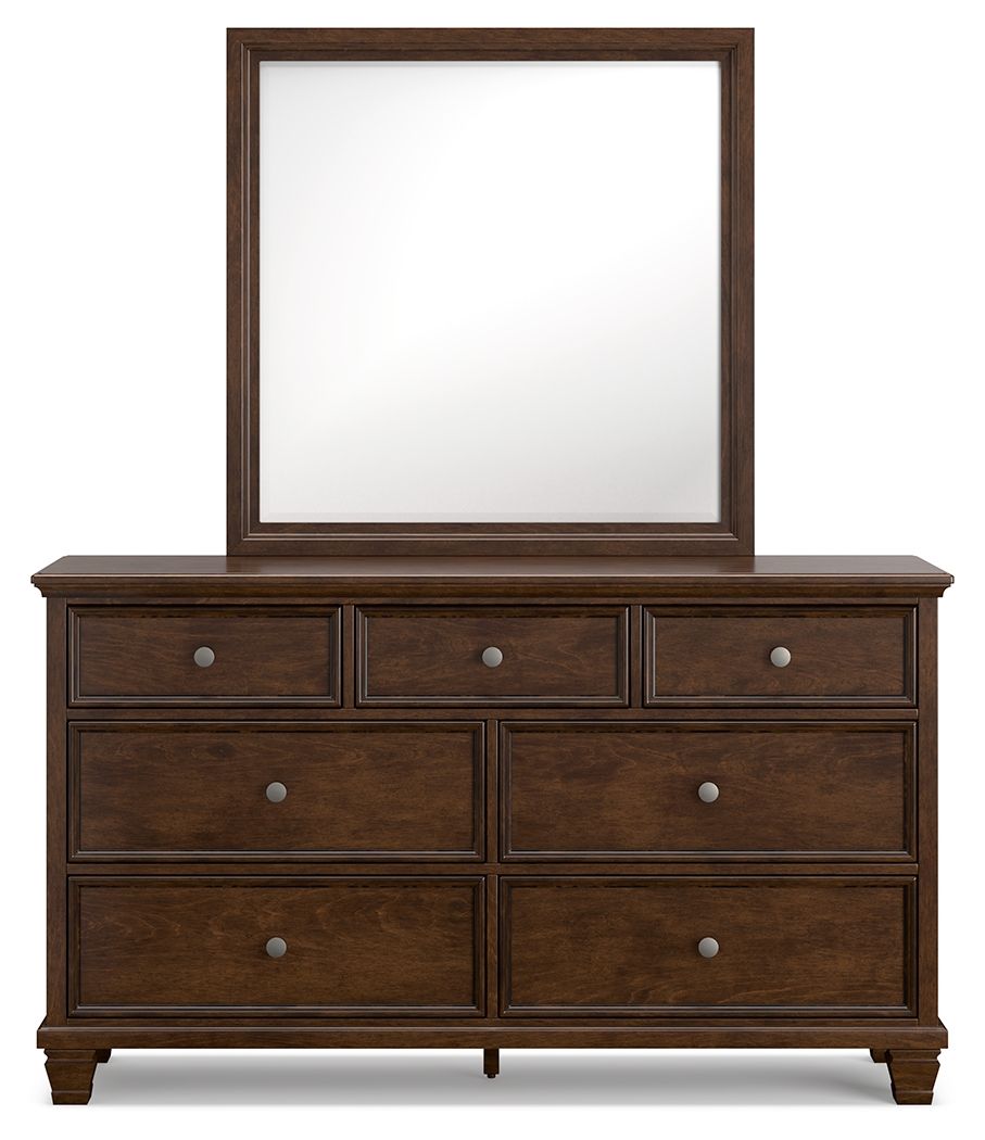 Danabrin - Dresser And Mirror - Brown