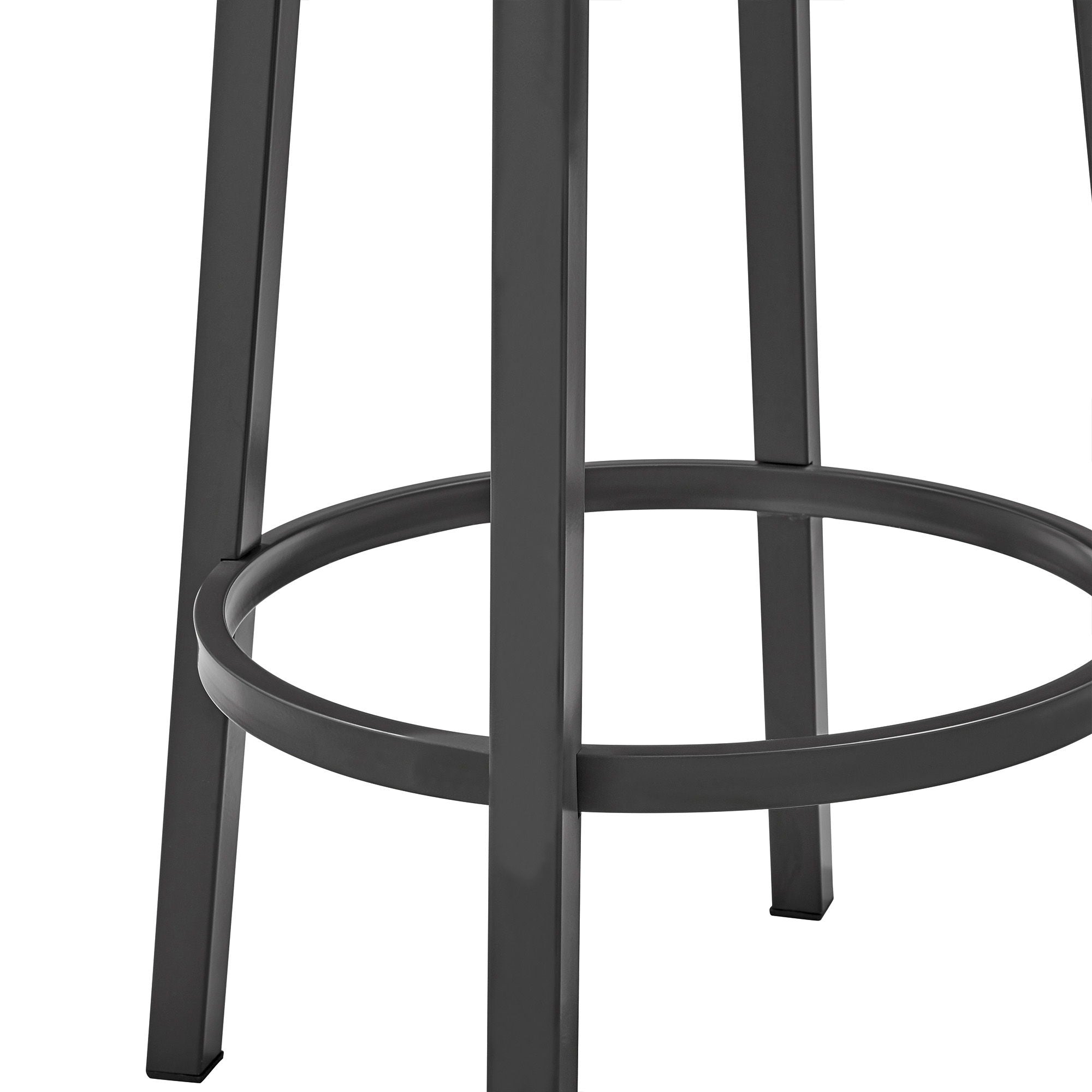 Cohen - 26" Counter Height Swivel Bar Stool - Java Brown Finish And Faux Leather