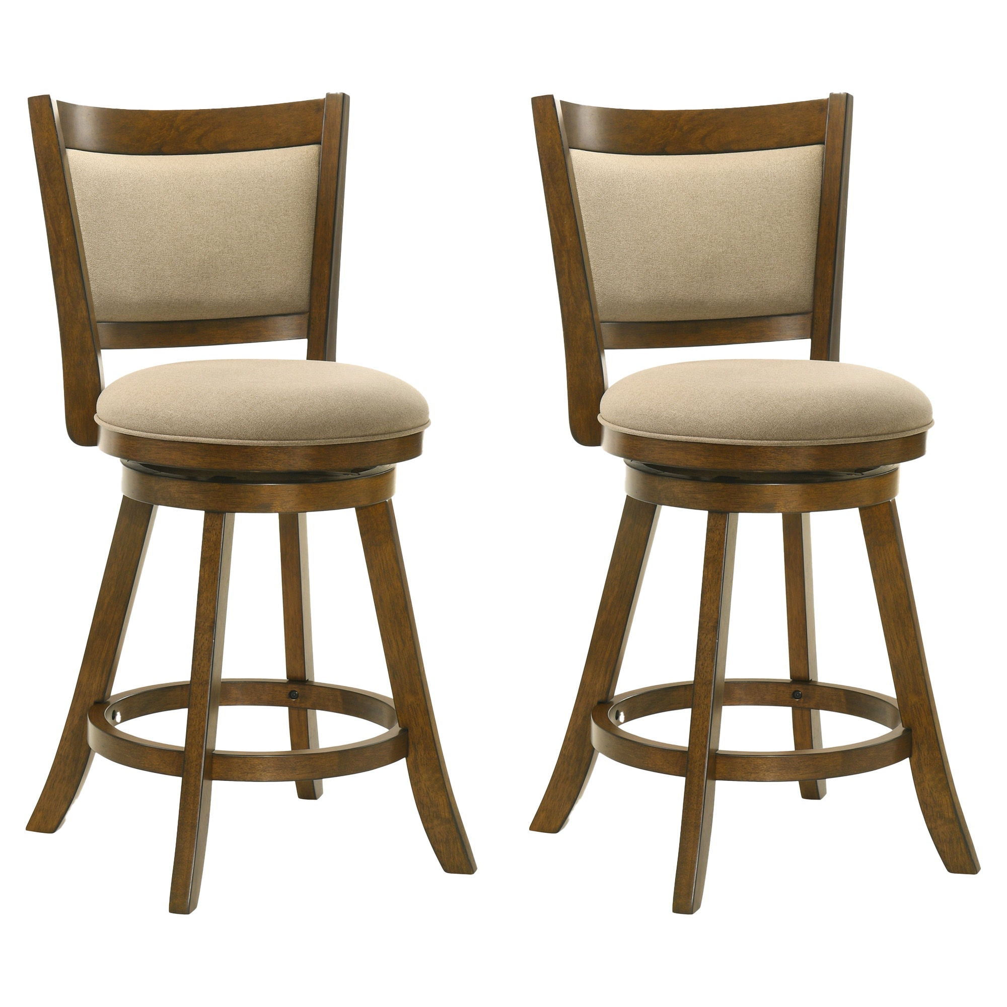 Aiden - Modern Farmhouse Swivel Wood Counter Height Kitchen Bar Stool