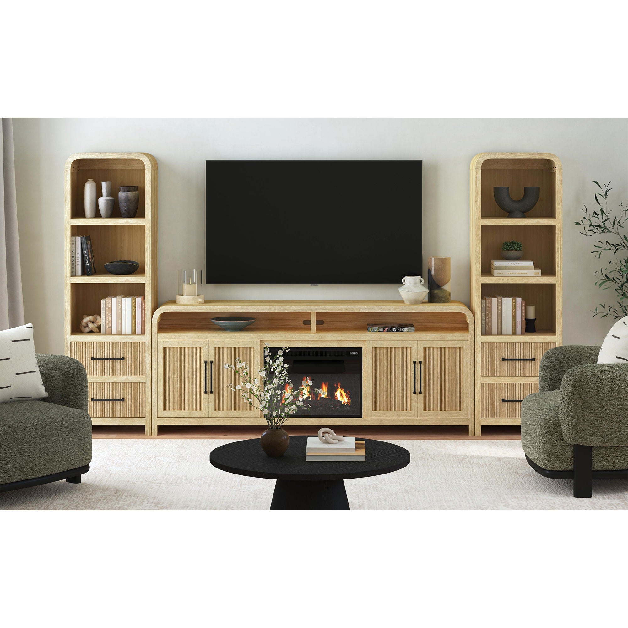 Ridgemont - 4 Piece Entertainment Unit With 82" TV Console