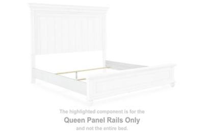 Kanwyn - Queen Panel Rails - Whitewash