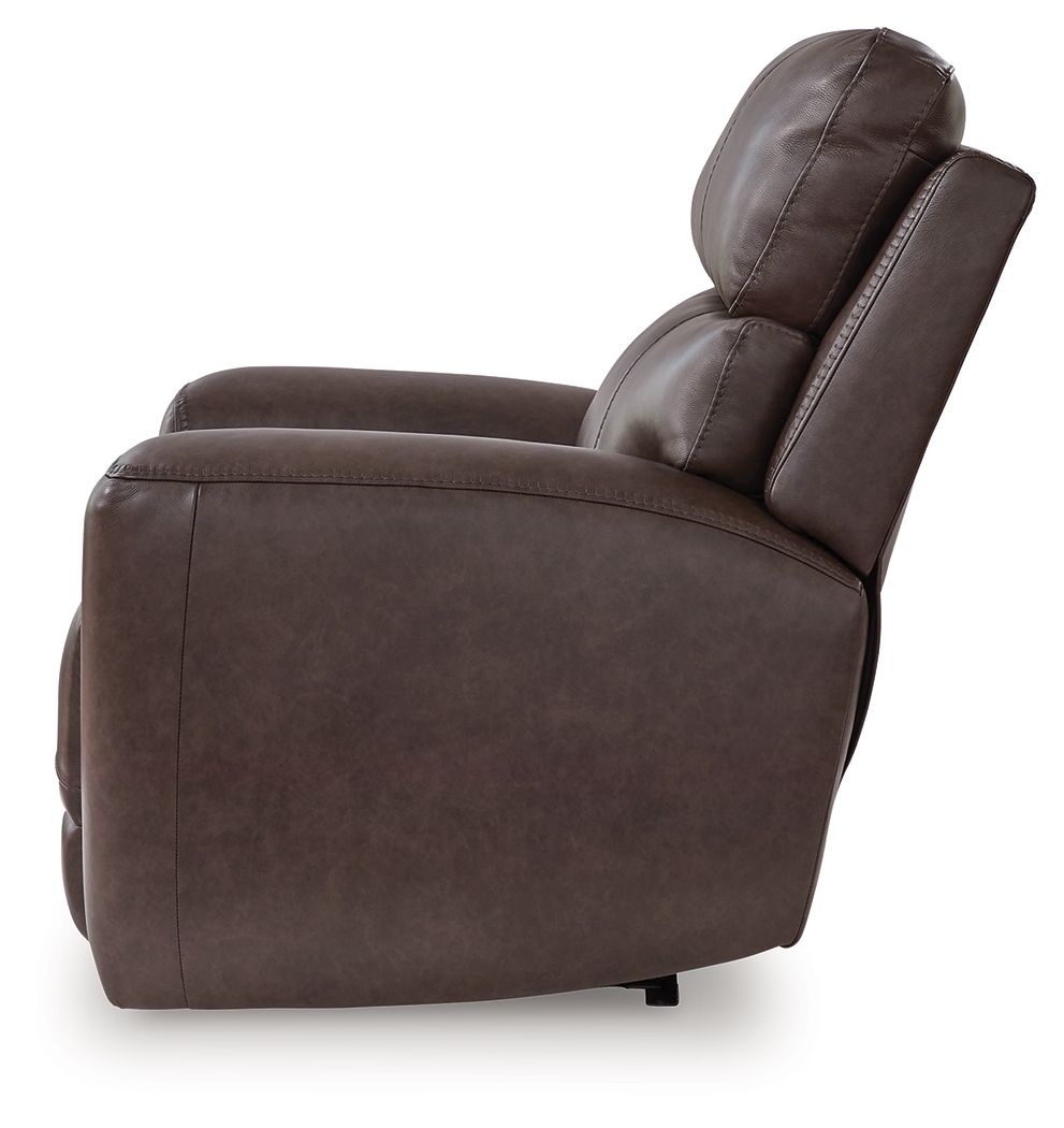 Crossplex - Power Recliner / Adjustable Headrest - Smoke