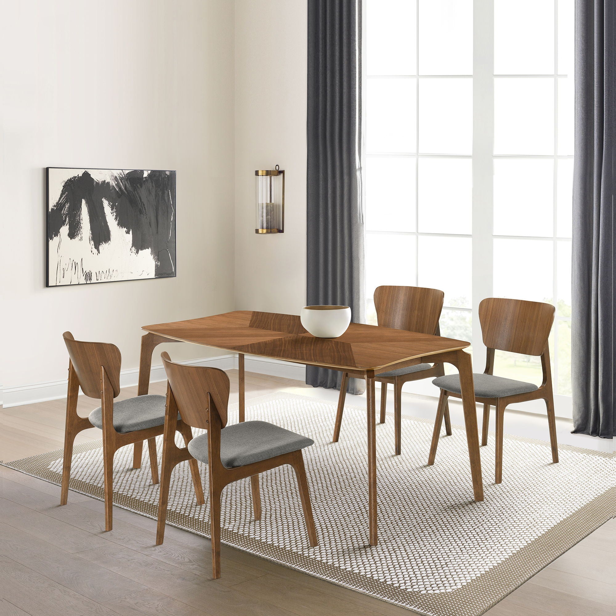 Kalia - Dining Chair With Walnut Frame