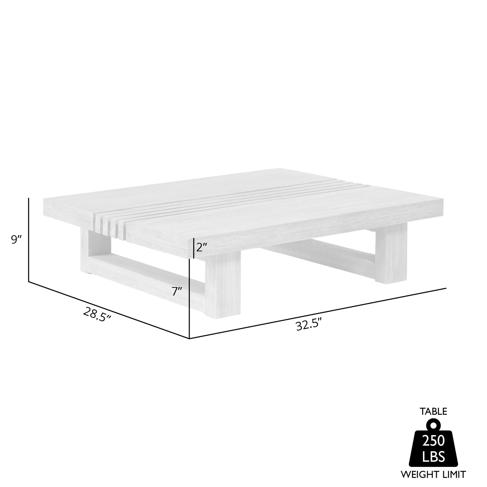 Vivid - Outdoor Patio Coffee Table