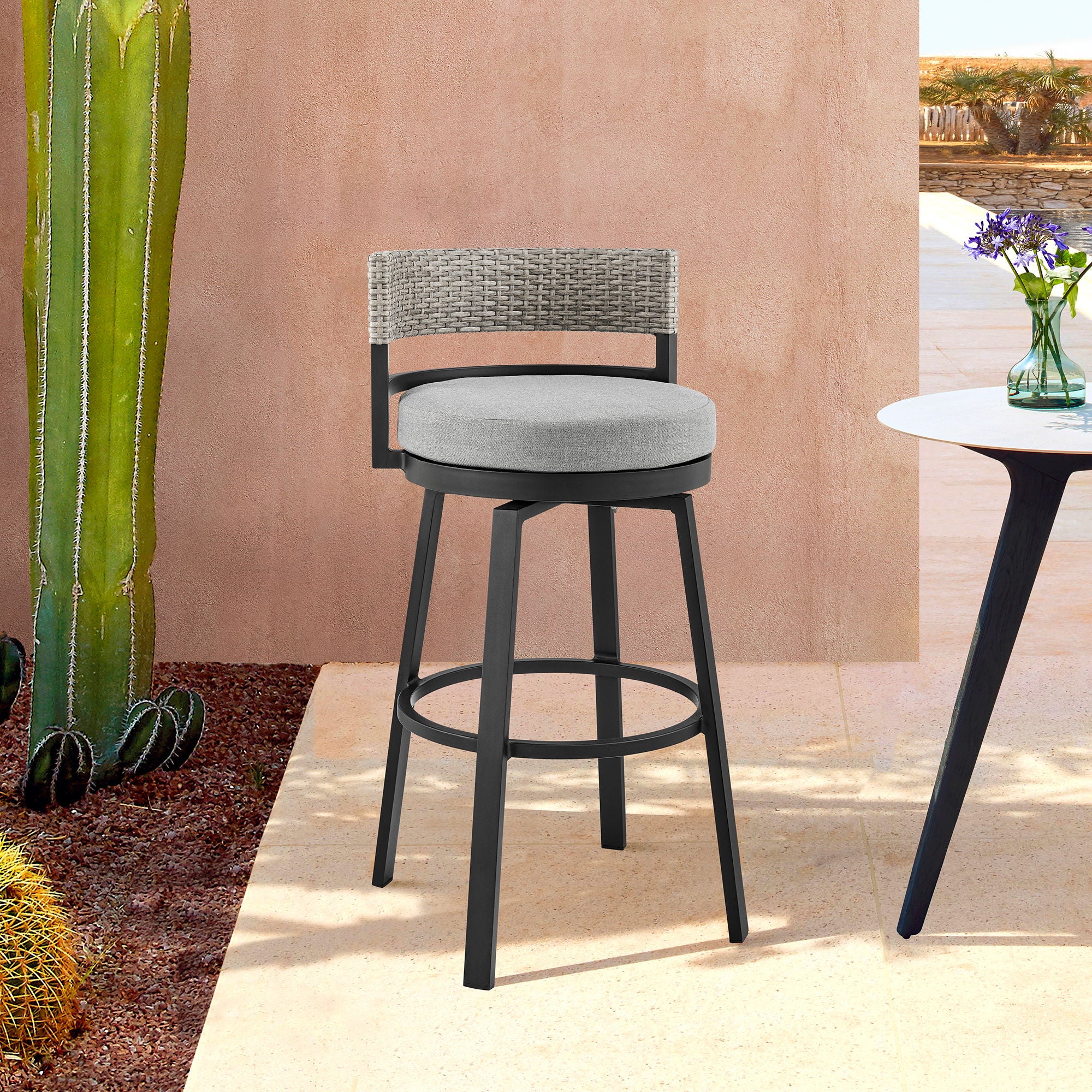 Encinitas - Outdoor Patio Swivel Bar Stool