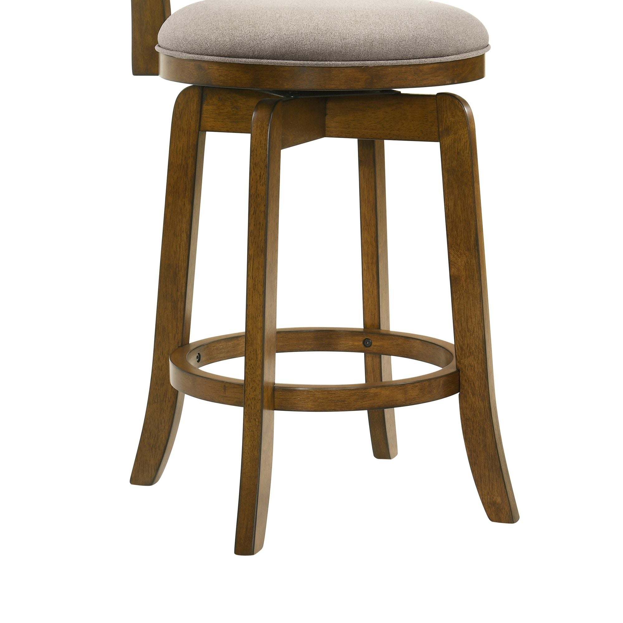 Wren - Modern Farmhouse Swivel Wood Counter Height Kitchen Bar Stool