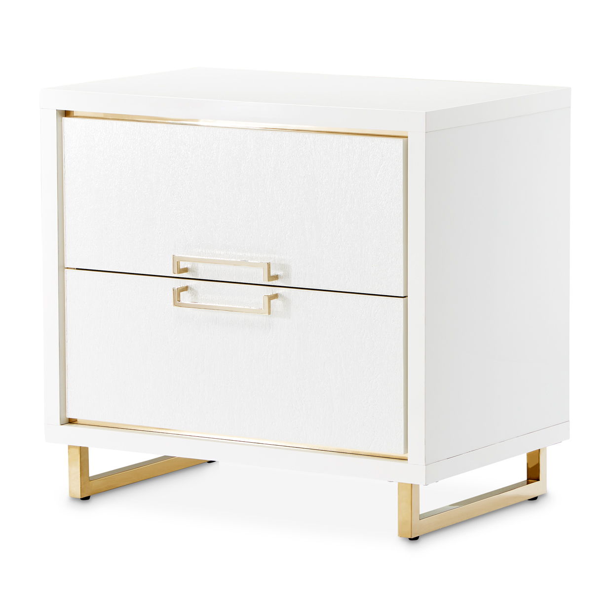 Palm Gate - Nightstand - Cloud White