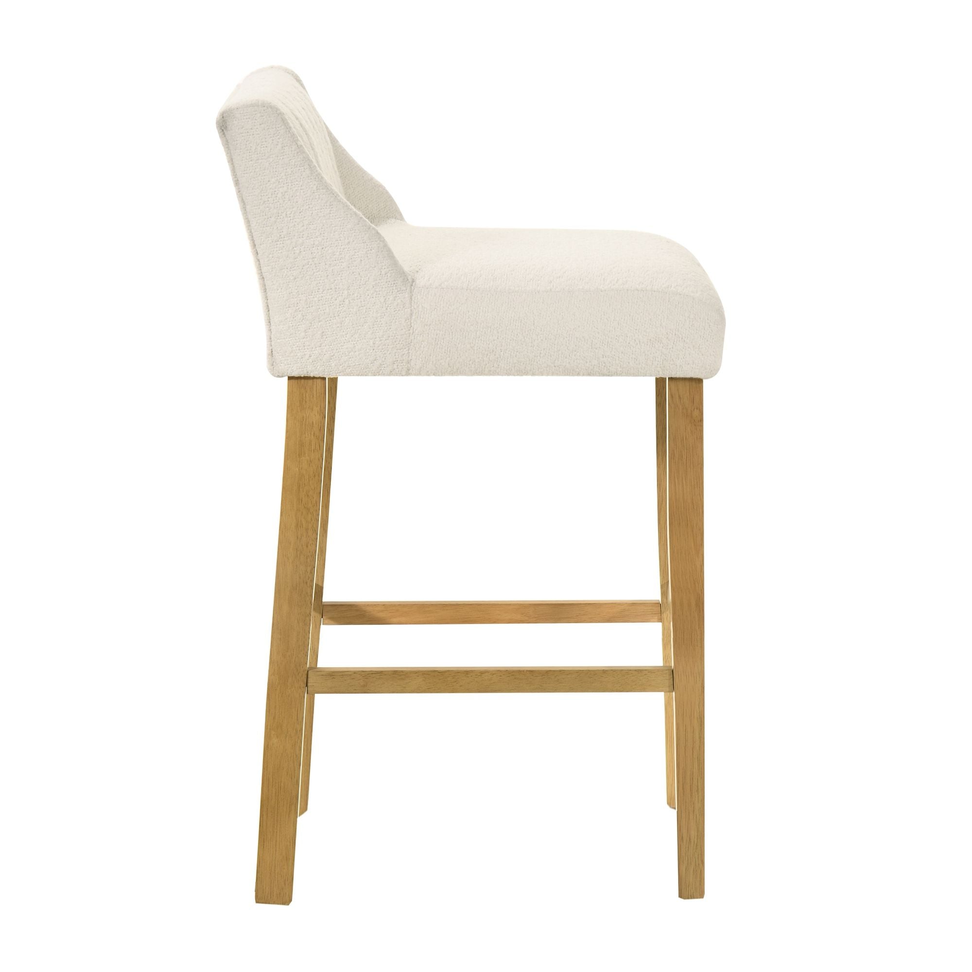 Fauna - Modern Transitional Wood Bar Height Kitchen Bar Stool