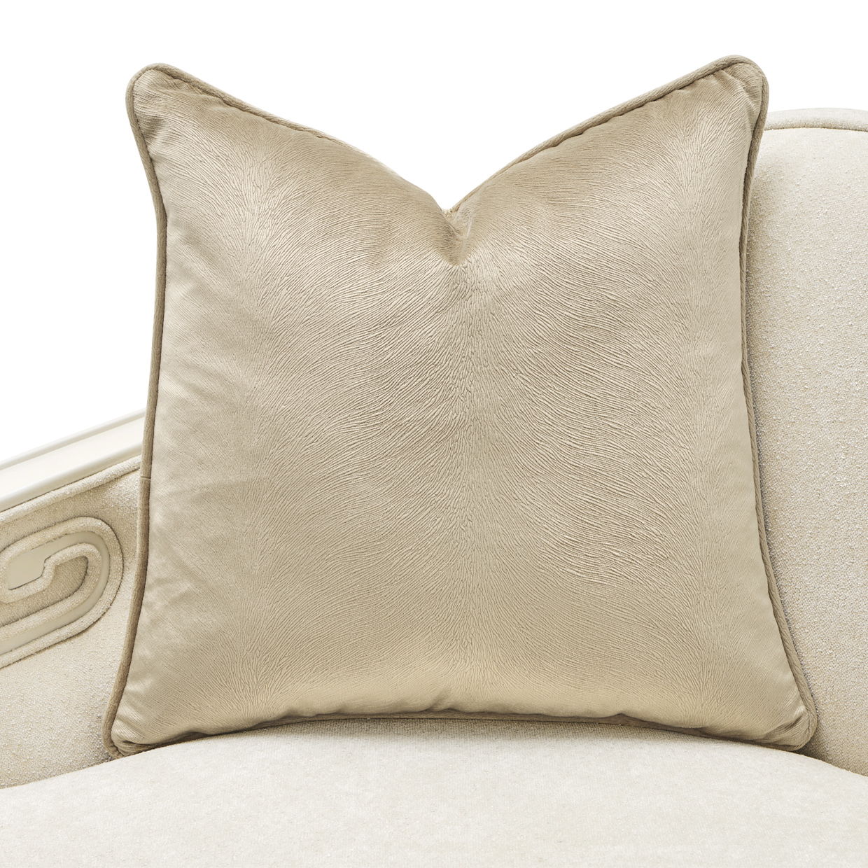 La Marisia - Chenille Sofa - Tranquil / Creamy Pearl