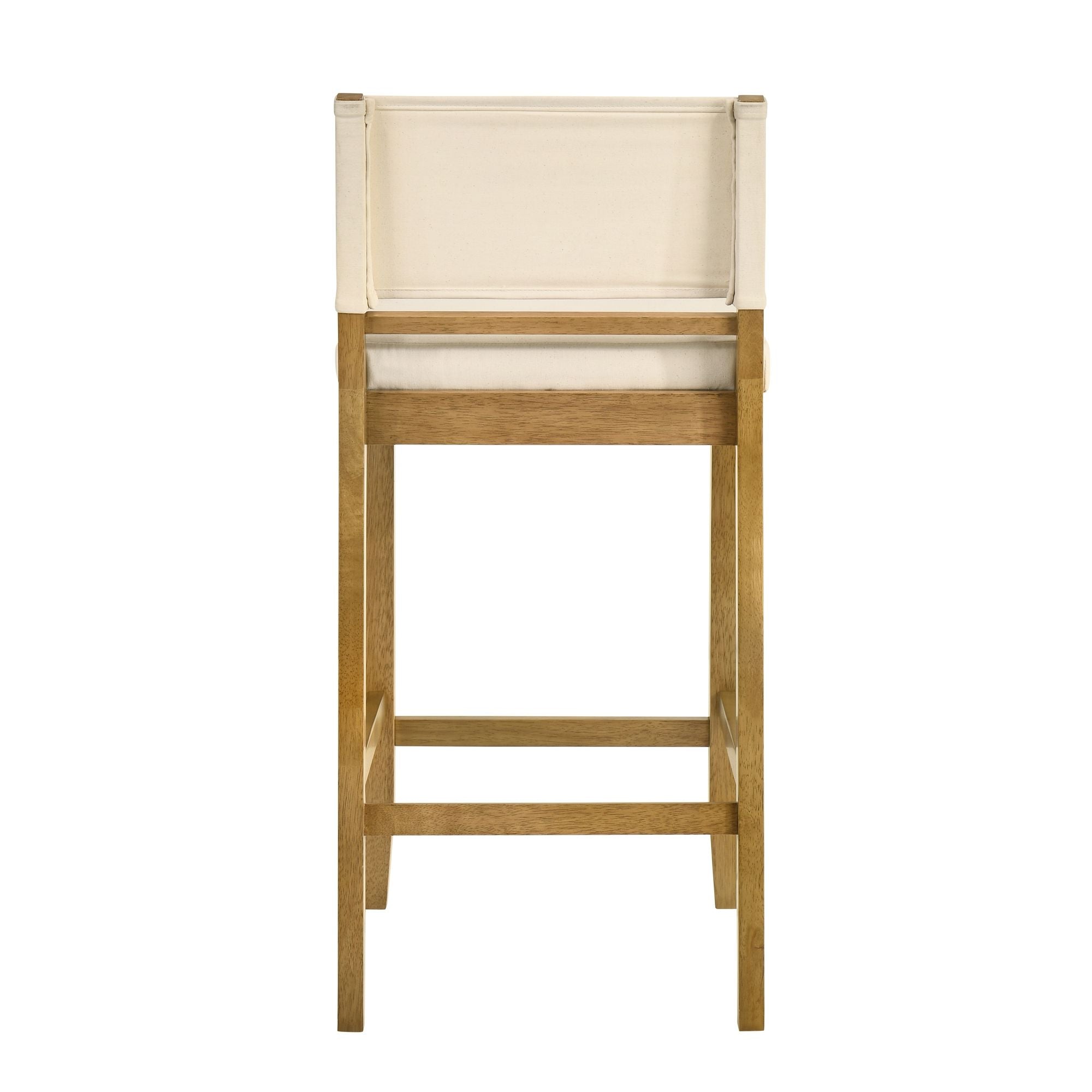 Yaneli - Contemporary Natural Wood Bar Height Kitchen Bar Stool