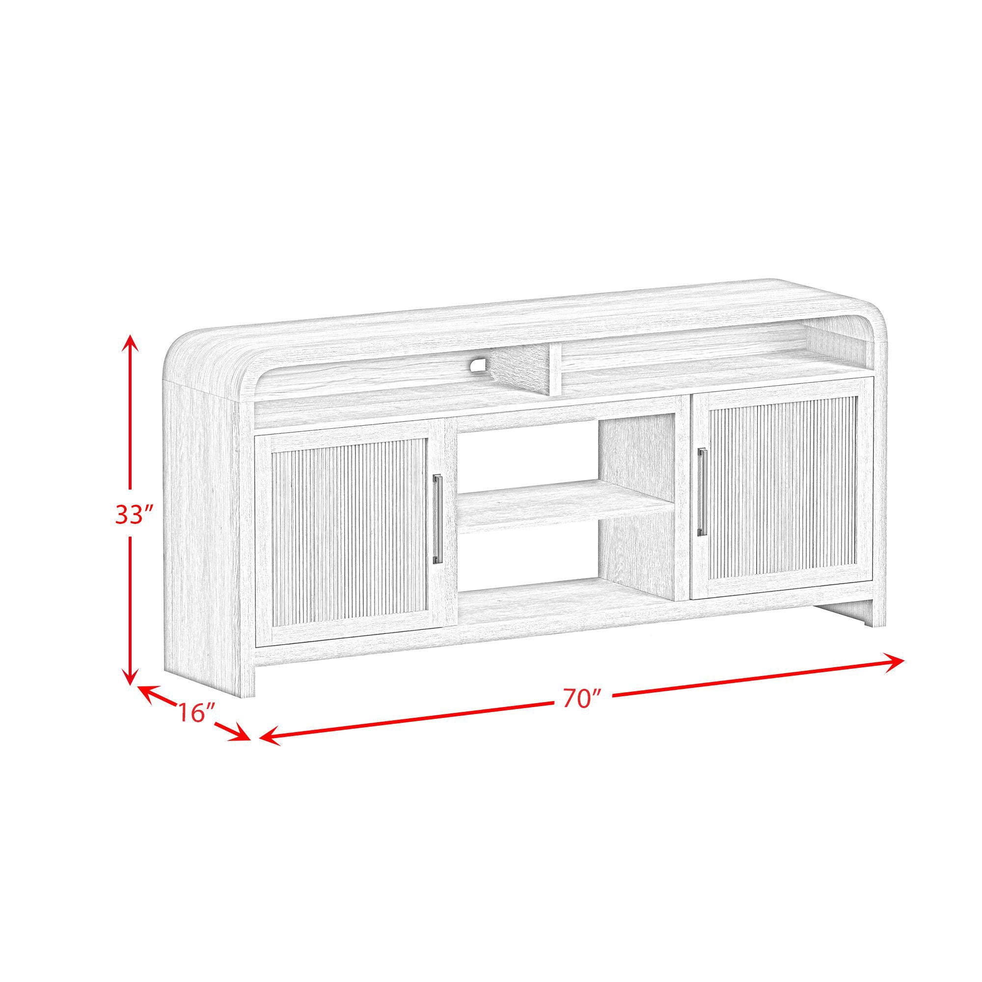 Ridgemont - 3 Piece Entertainment Unit With 70" TV Console