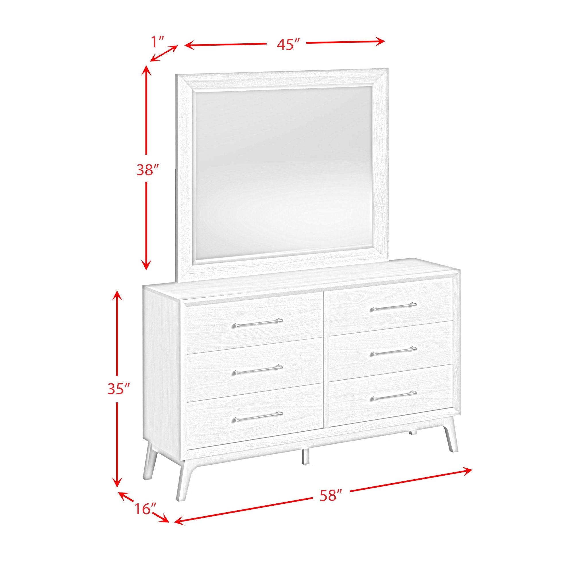 Westland - 6-Drawer Dresser