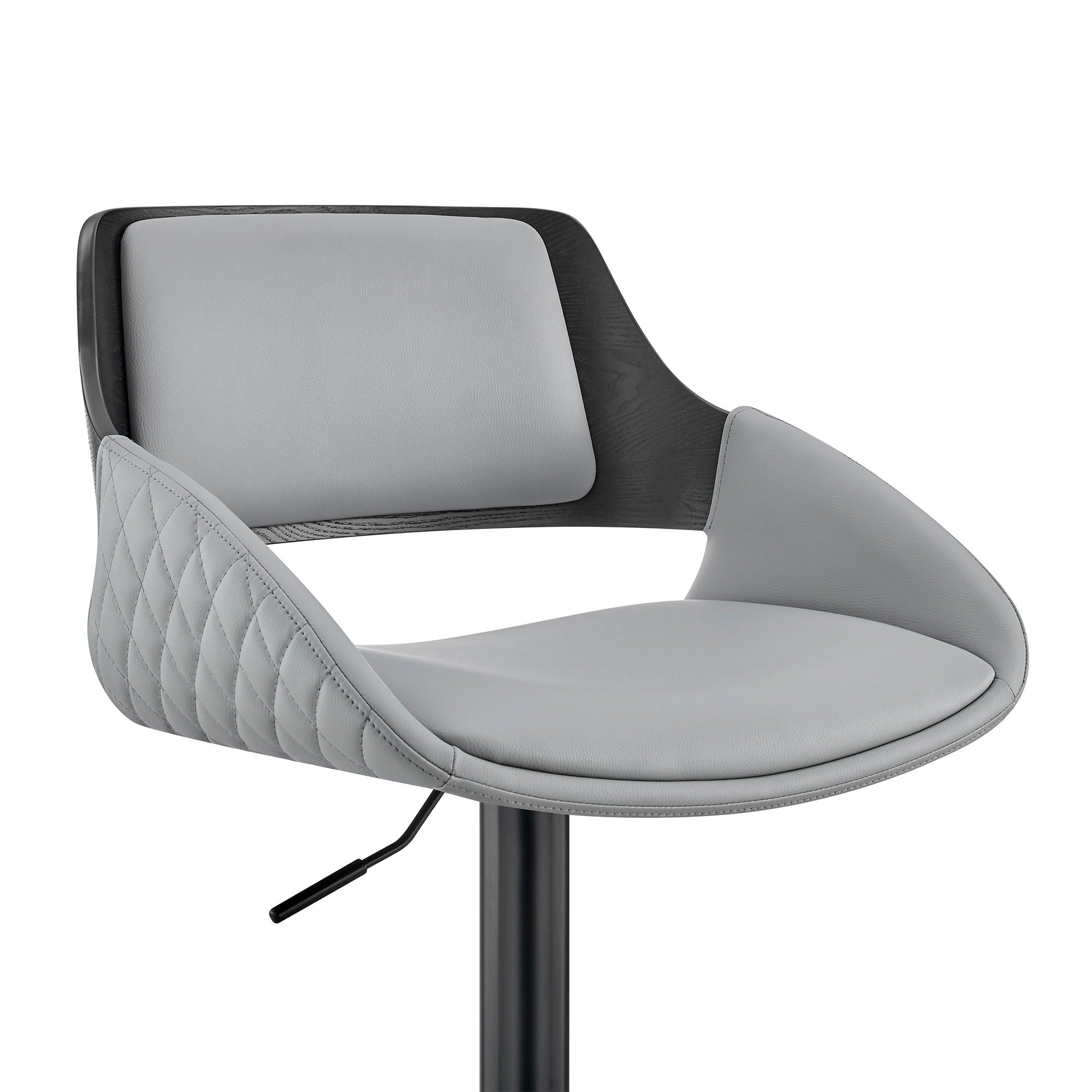 Colby - Adjustable Bar Stool - Gray / Black