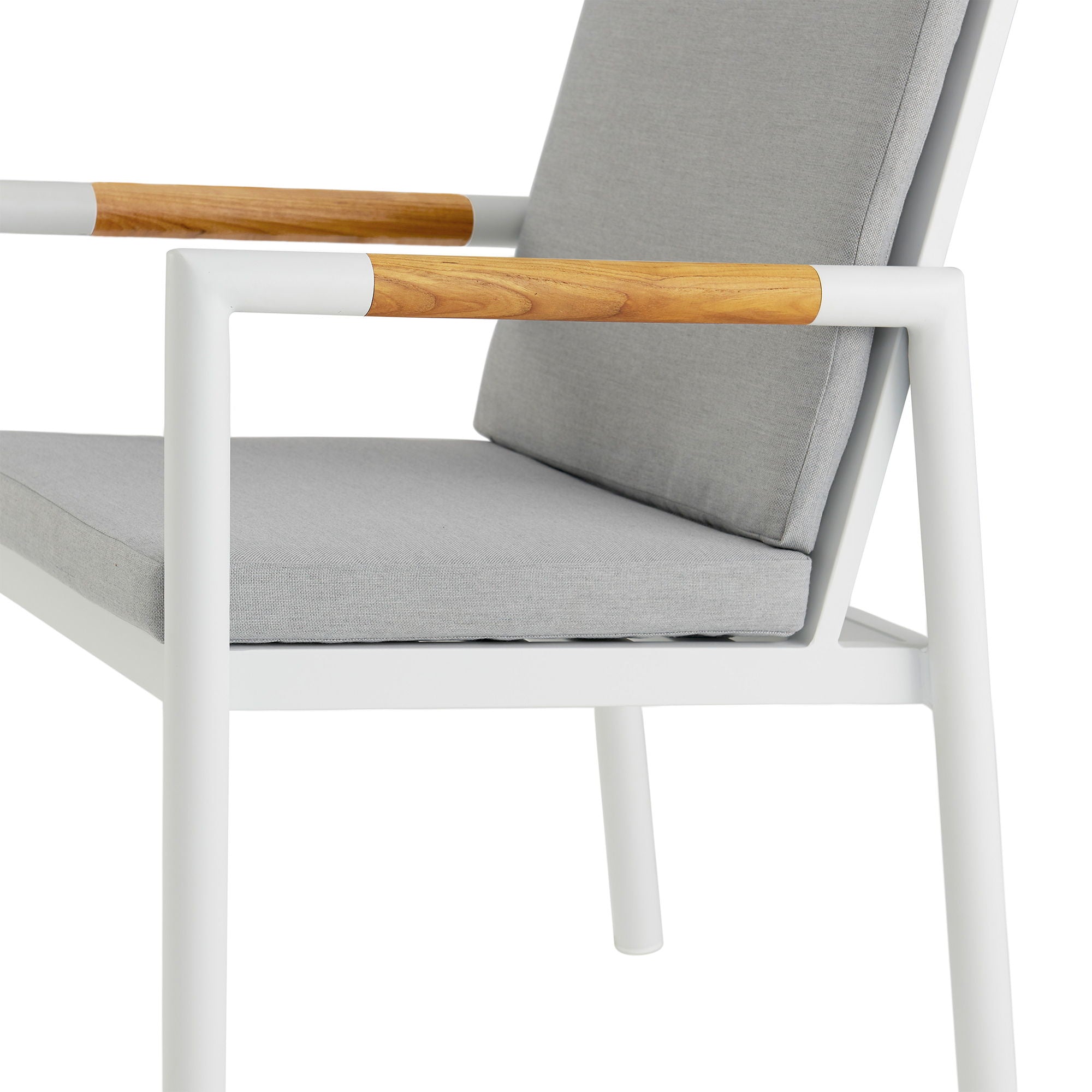 Royal - Aluminum And Teak Outdoor Dining Chair (Set of 2)