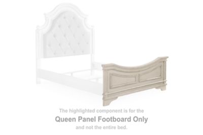 Realyn - Queen Panel Footboard - Chipped White