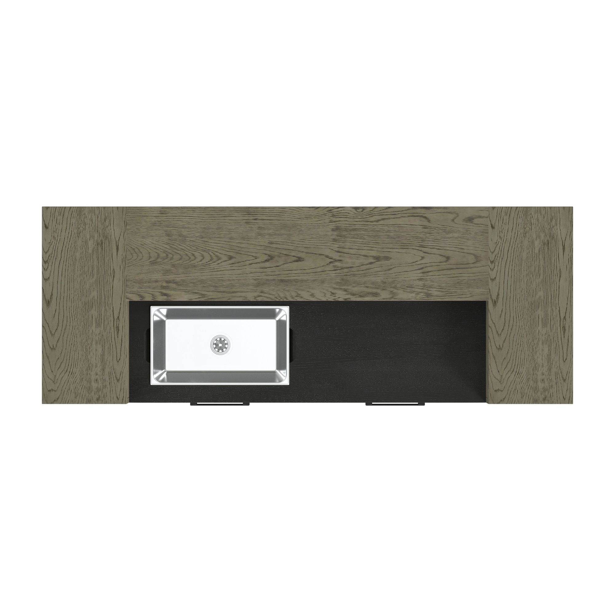 Jemma - Bar Table With Light - Gray And Dark Espresso